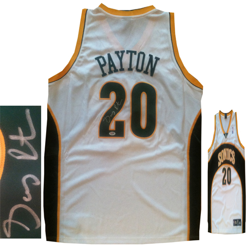 Gary Payton Signed Authentic Seattle SuperSonics Jersey PSA COA
