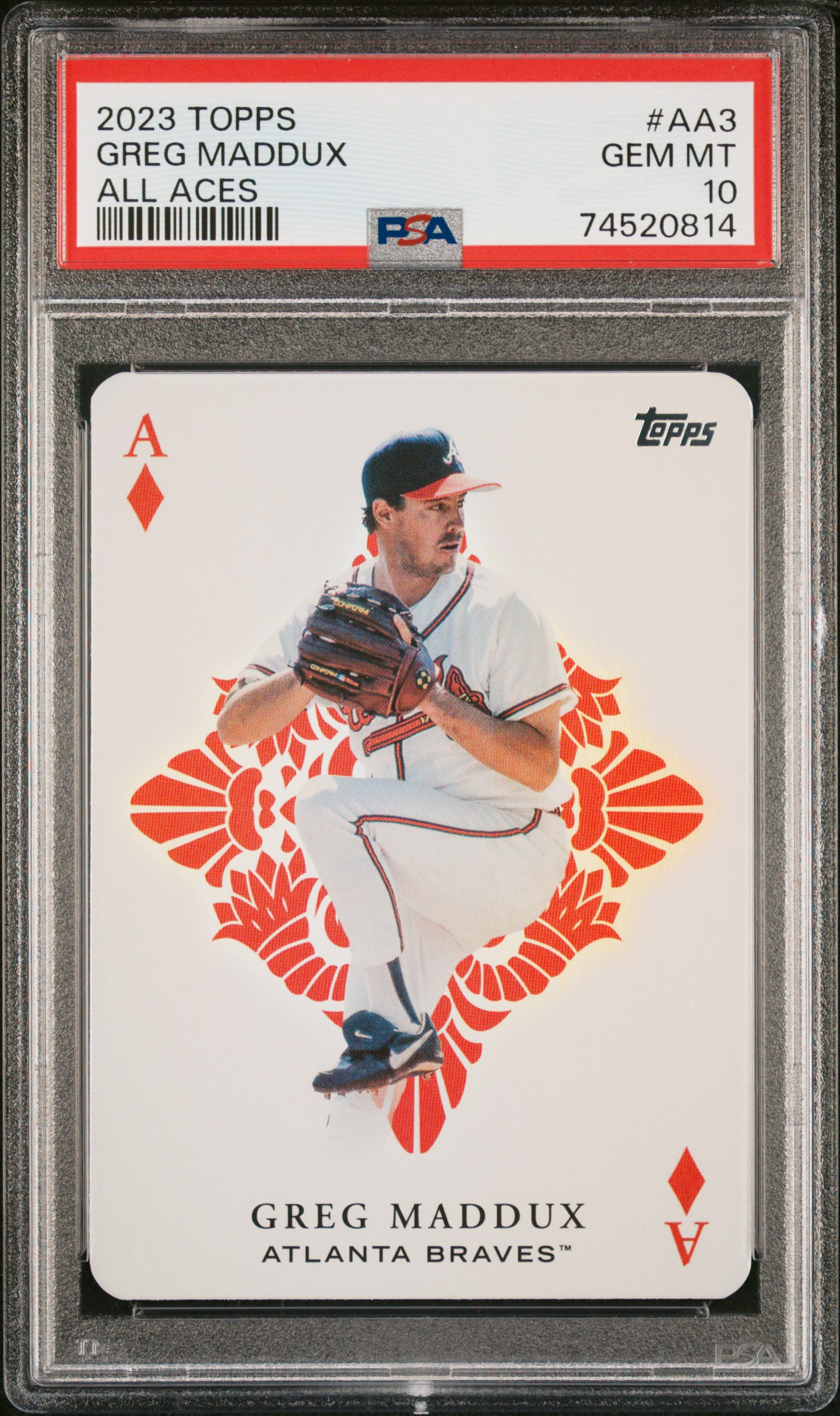 Greg Maddux 2023 Topps All Aces Baseball Card #AA3 Graded PSA 10
