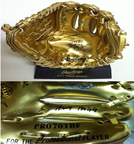 Greg Maddux Signed Miniature Baseball Gold Glove MLB COA