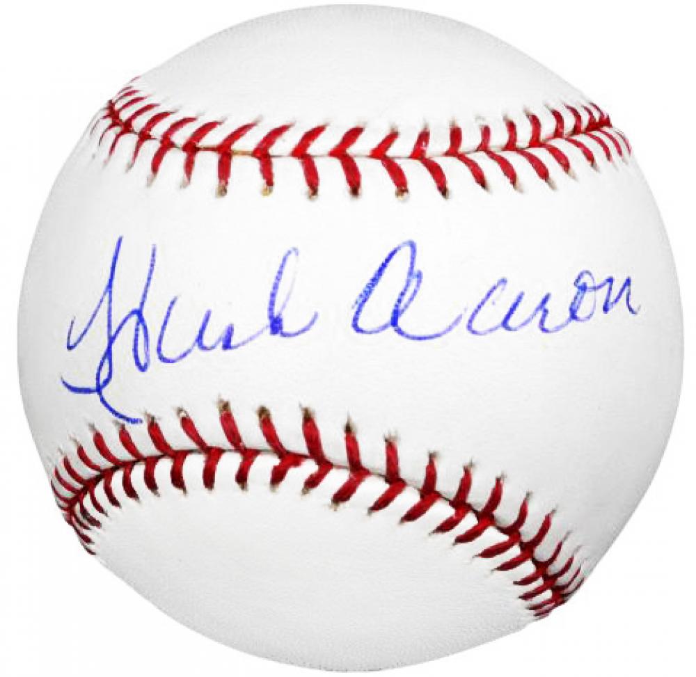 hank aaron signed jersey