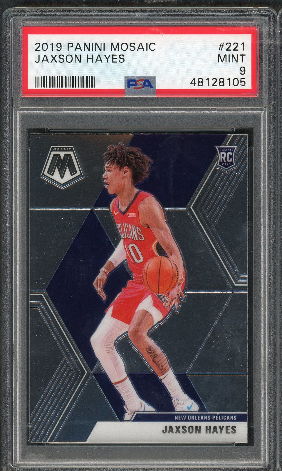 Jaxson Hayes 2019 Panini Mosaic Basketball Rookie Card RC #221 Graded PSA 9 MINT Jaxson Hayes 2019 Panini Mosaic Basketball Rookie Card RC #221 Graded PSA 9 MINT