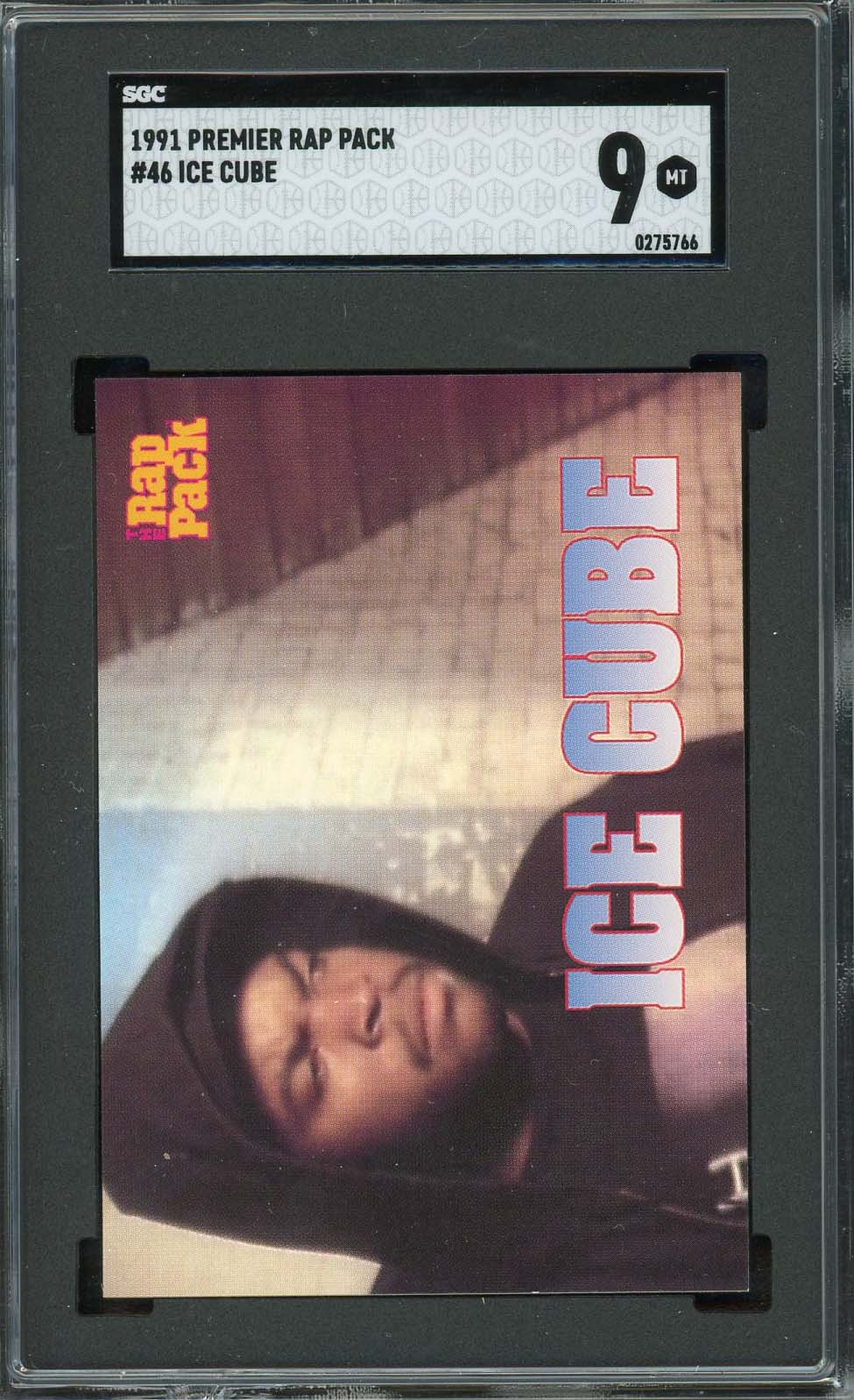 ICE CUBE 1991 Premier Rap Pack Card #46 Graded SGC 9