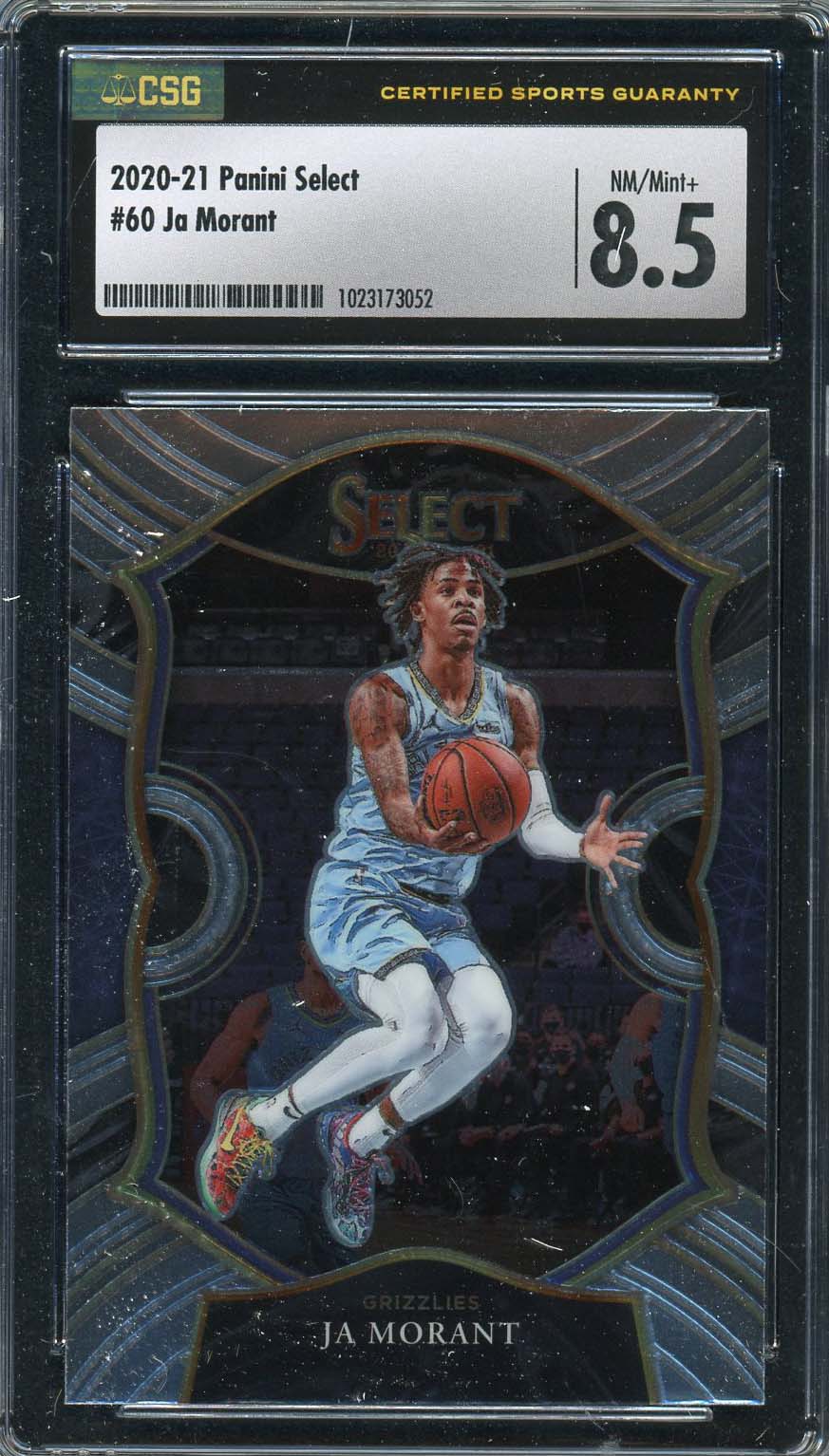 Ja Morant 2020-21 Panini Select Basketball Card #60 Graded CSG 8.5