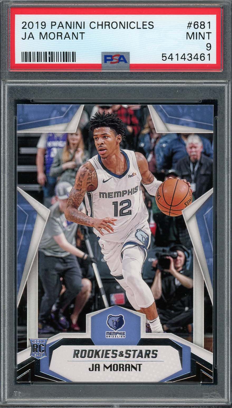 Ja Morant 2019 Panini Chronicles Basketball Rookie Card RC #681 Graded PSA 9 Ja Morant 2019 Panini Chronicles Basketball Rookie Card RC #681 Graded PSA 9