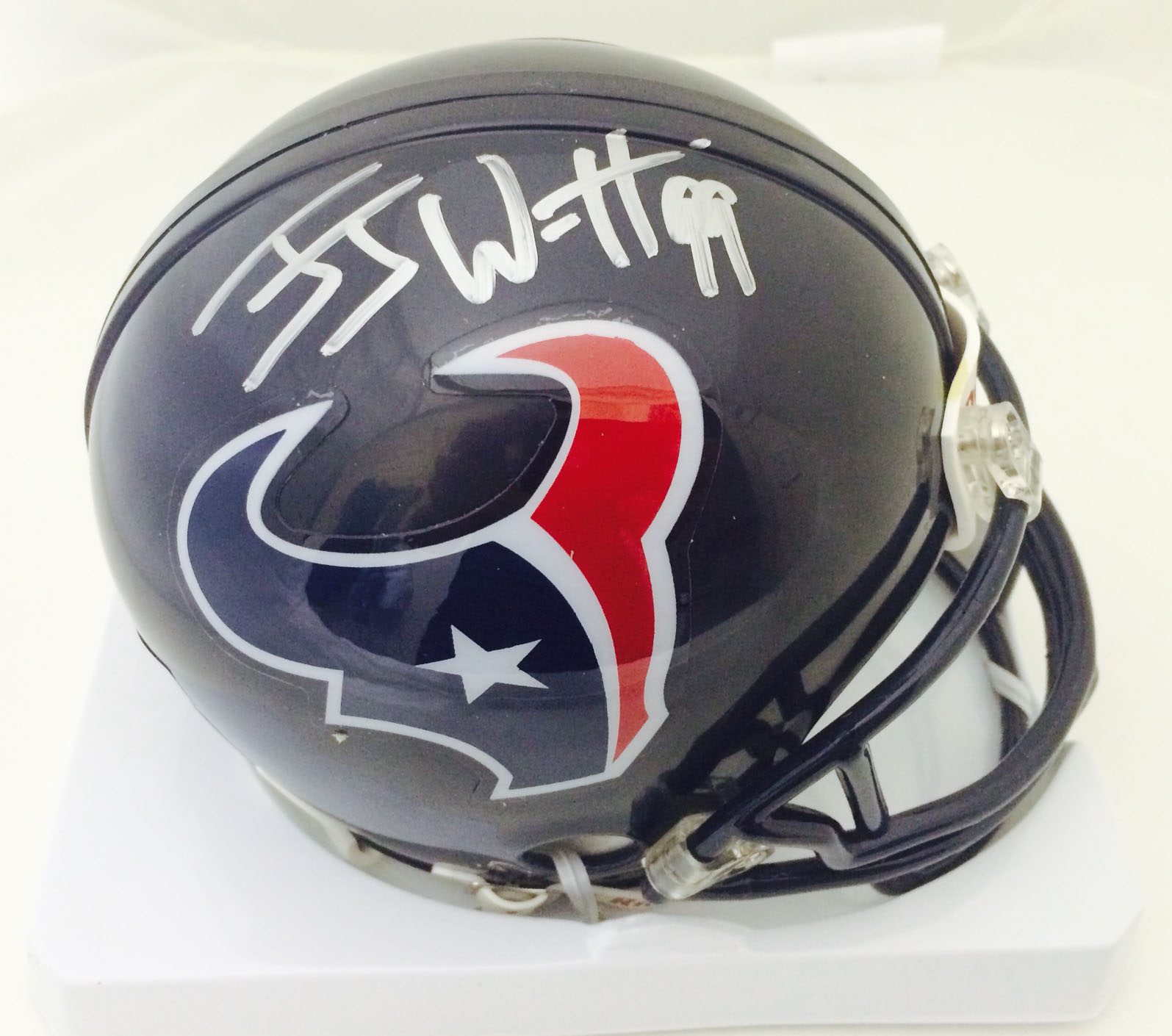 jj watt signed helmet