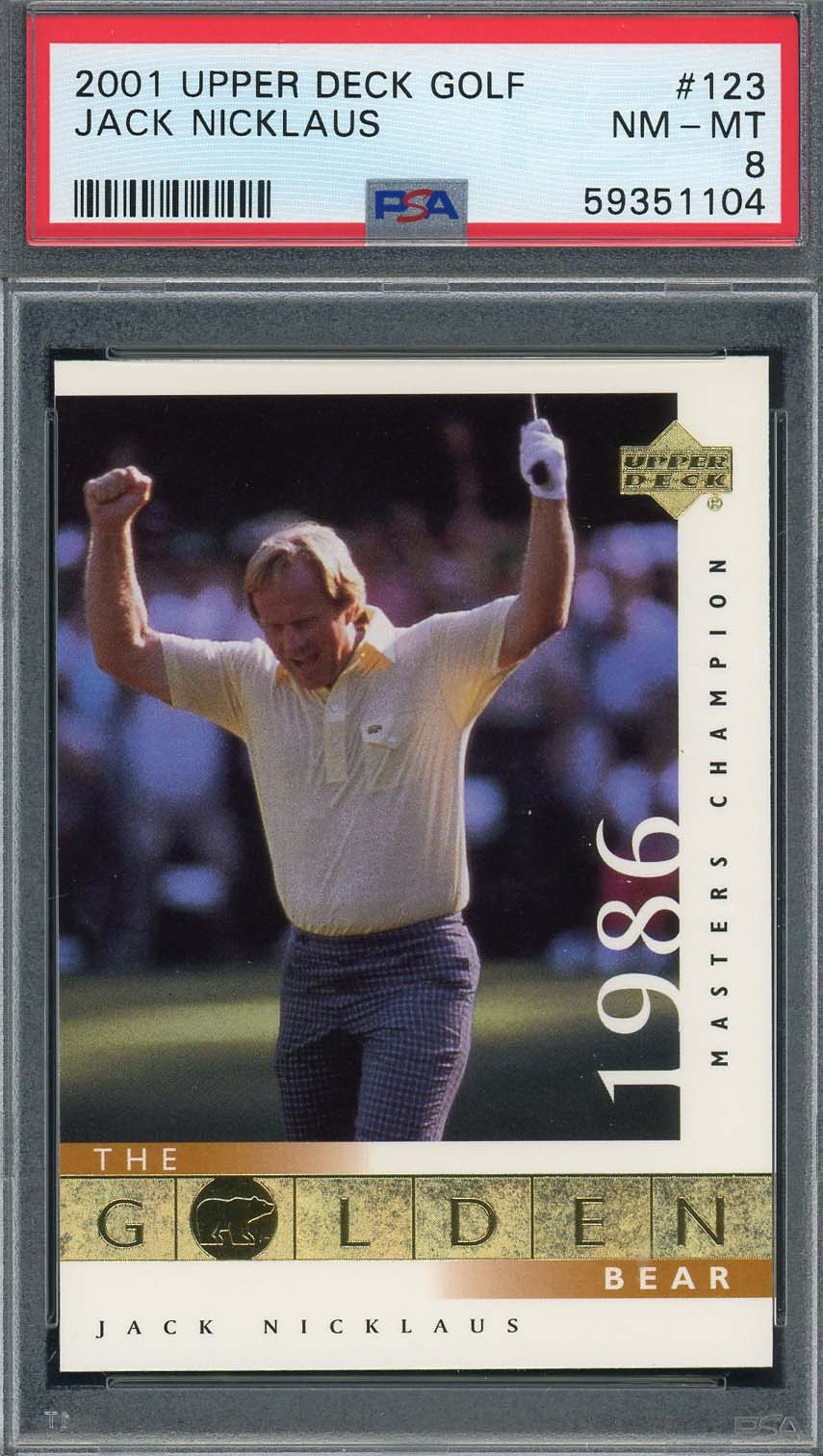 Jack Nicklaus 2001 Upper Deck Golf Card #123 Graded PSA 8 Jack Nicklaus 2001 Upper Deck Golf Card #123 Graded PSA 8