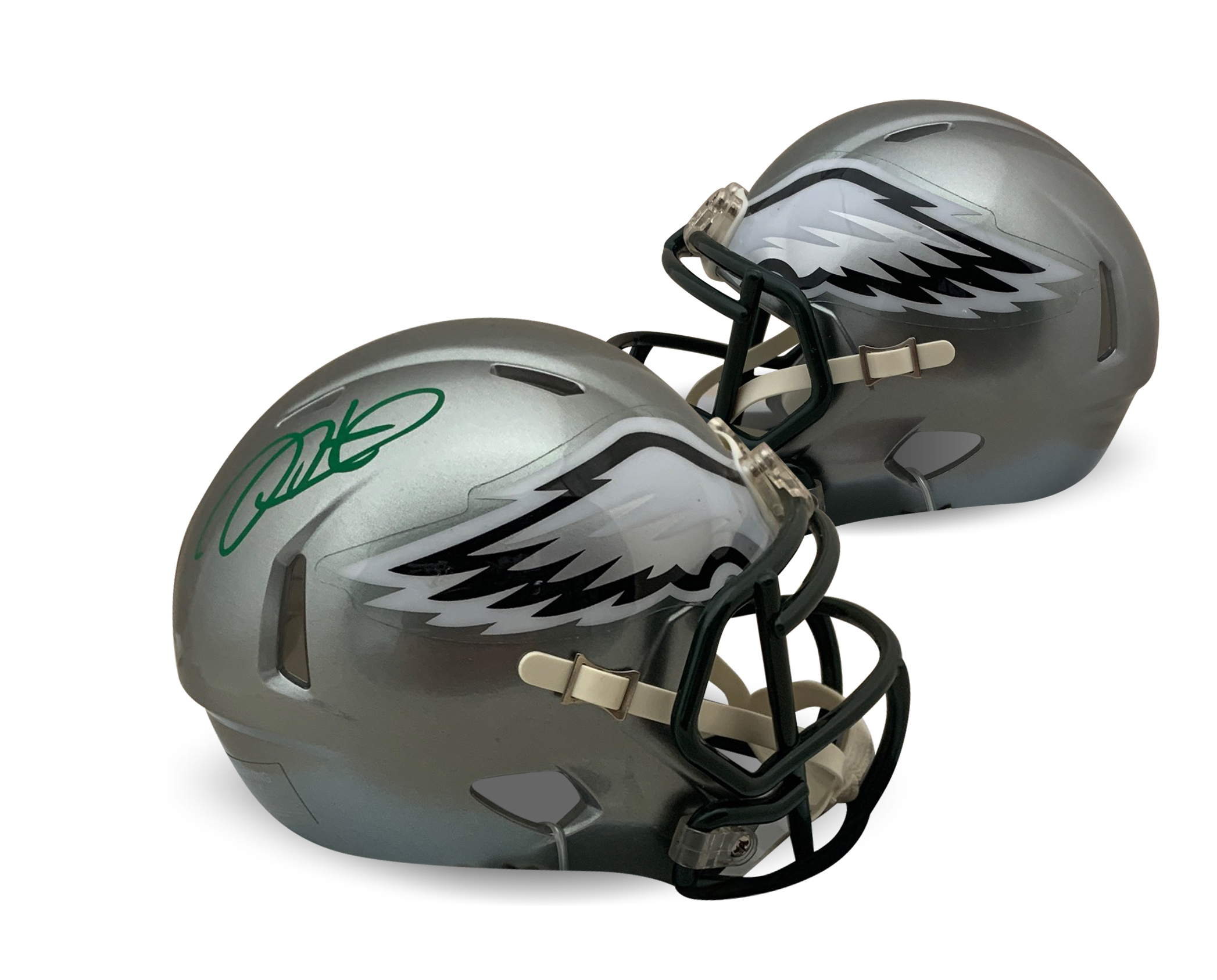 Jalen Hurts Autographed Philadelphia Eagles Flash Football Signed Mini Helmet PSA DNA COA