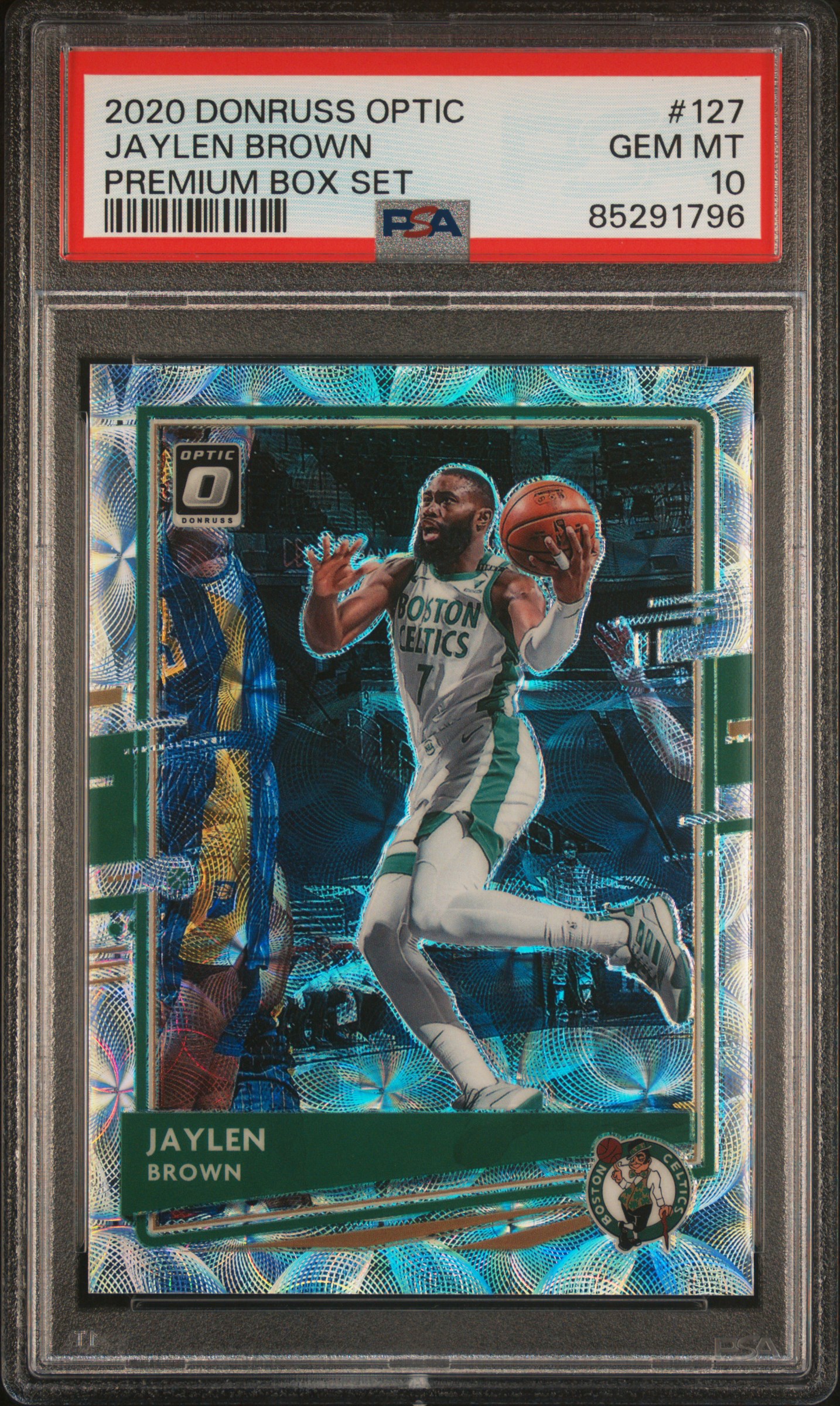 Jaylen Brown 2020 Panini Donruss Optic Premium Box Set Card #127 PSA 10 71/249