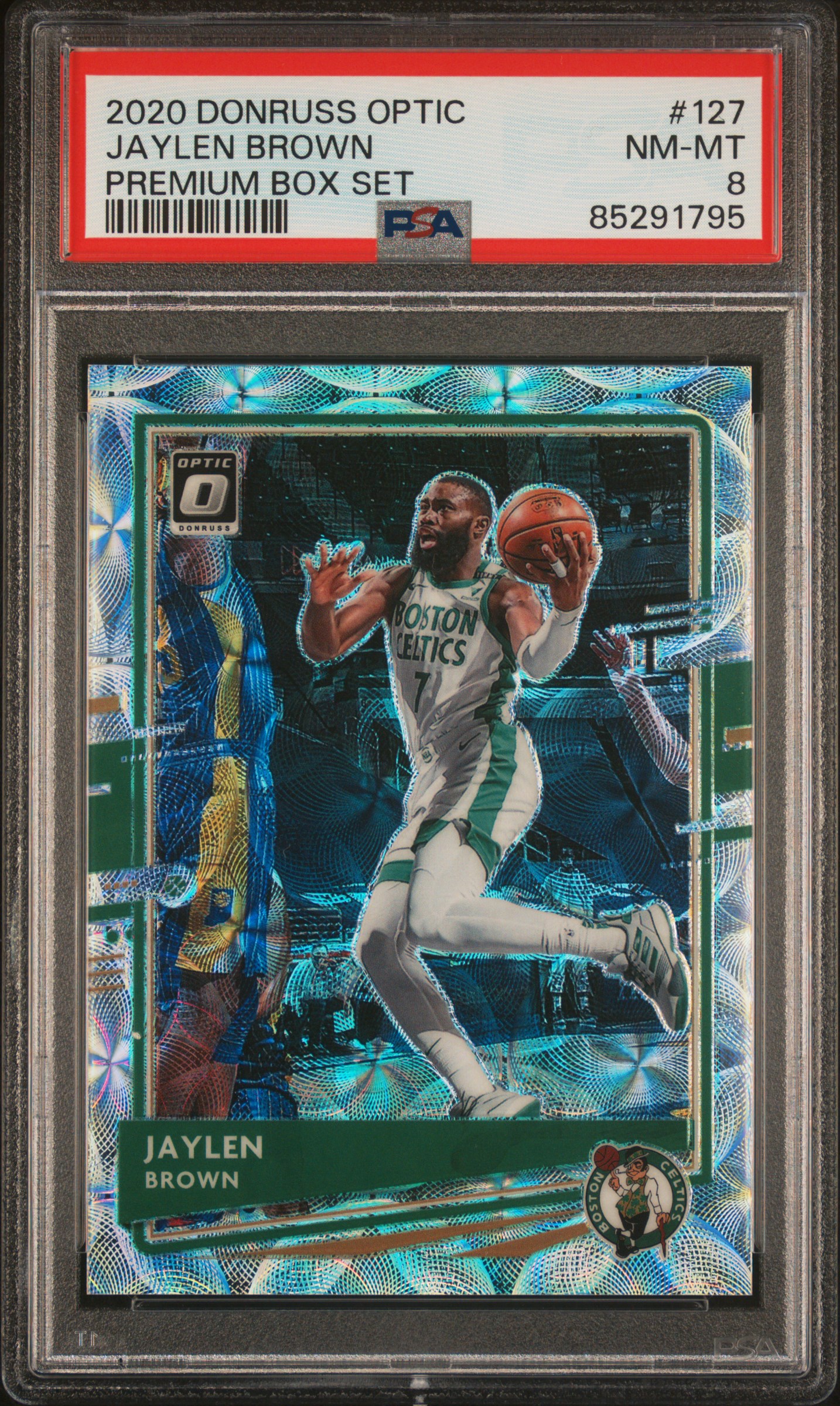 Jaylen Brown 2020 Panini Donruss Optic Premium Box Set Card #127 PSA 8 198/249