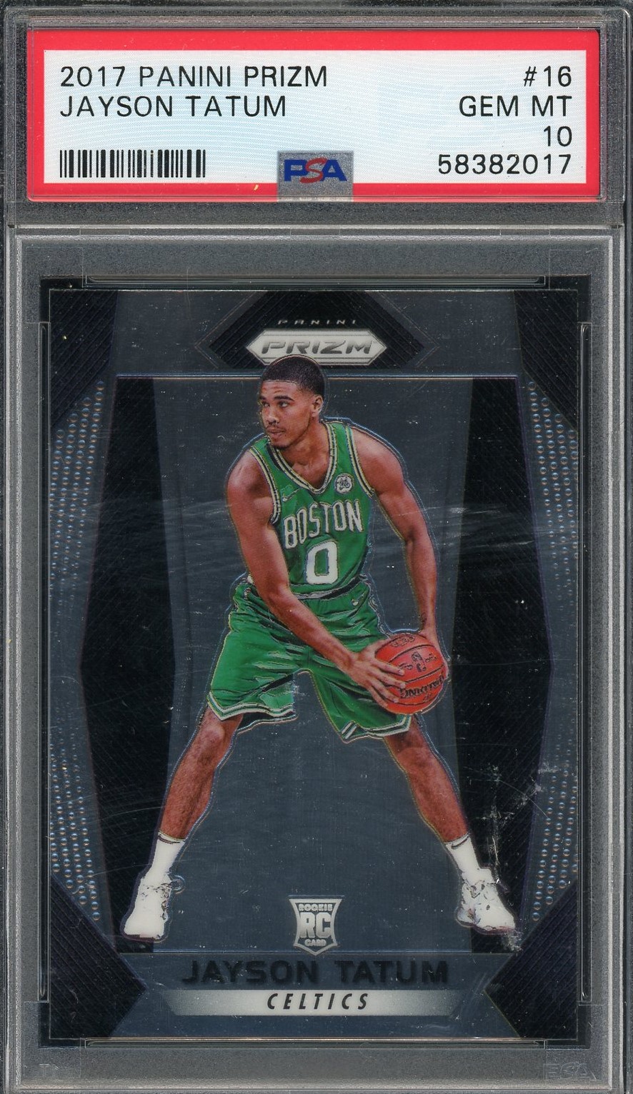 Jayson Tatum 2017 Panini Prizm Basketball Rookie Card #16 Graded PSA 10