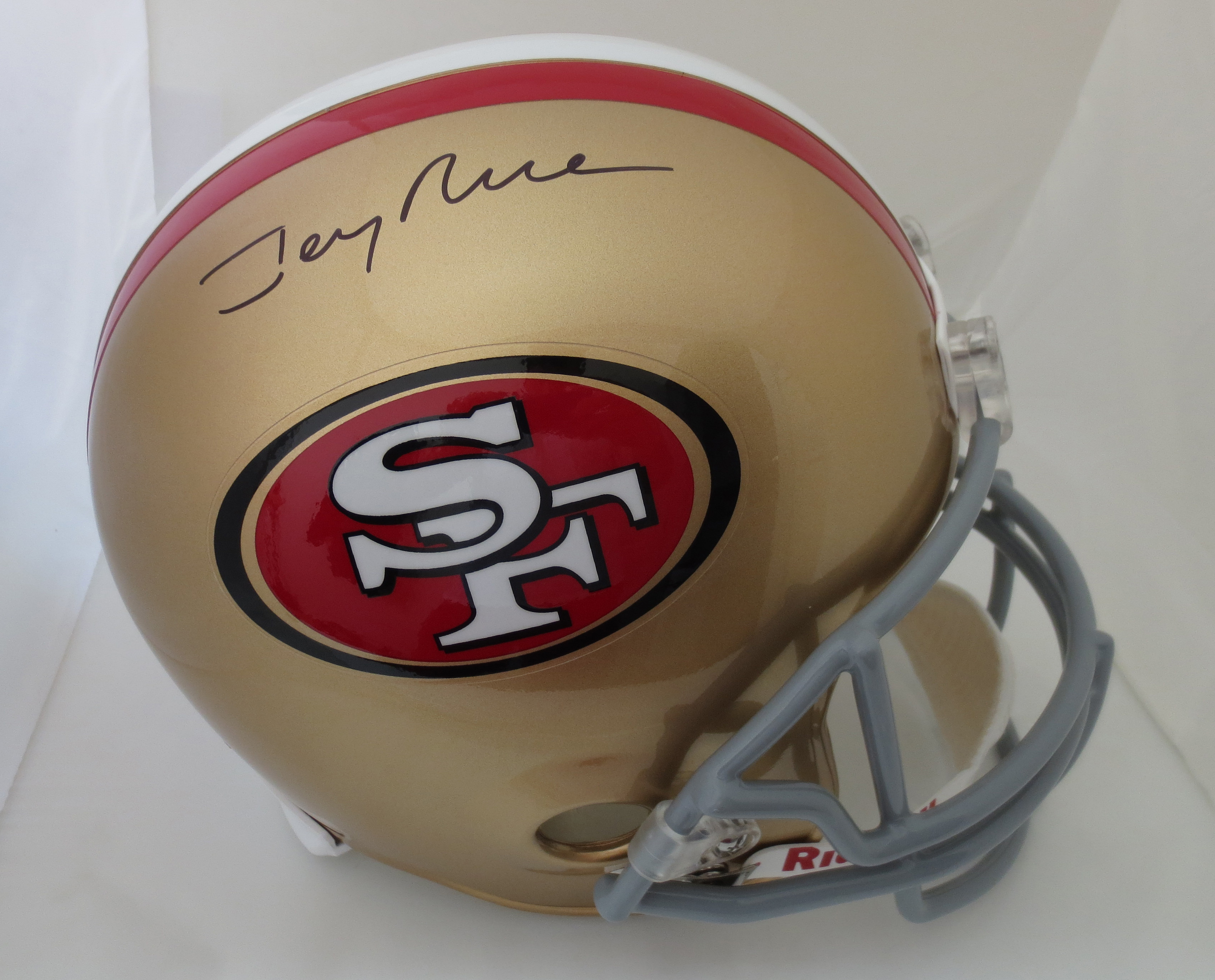 jerry rice autographed football
