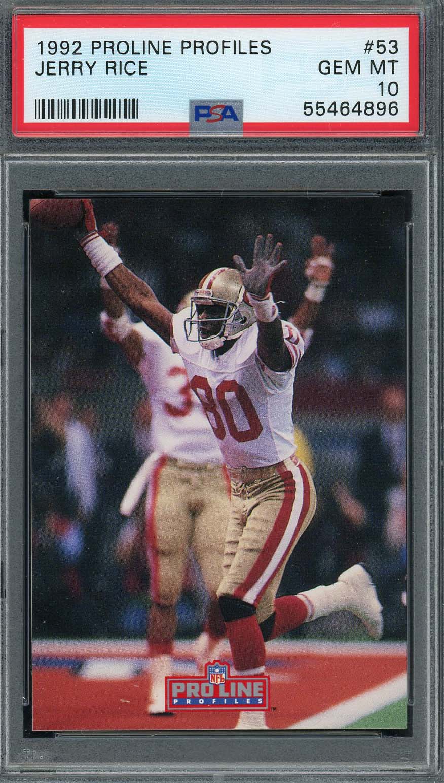 Jerry Rice 1992 Proline Profiles Football Card #53 Graded PSA 10 Jerry Rice 1992 Proline Profiles Football Card #53 Graded PSA 10