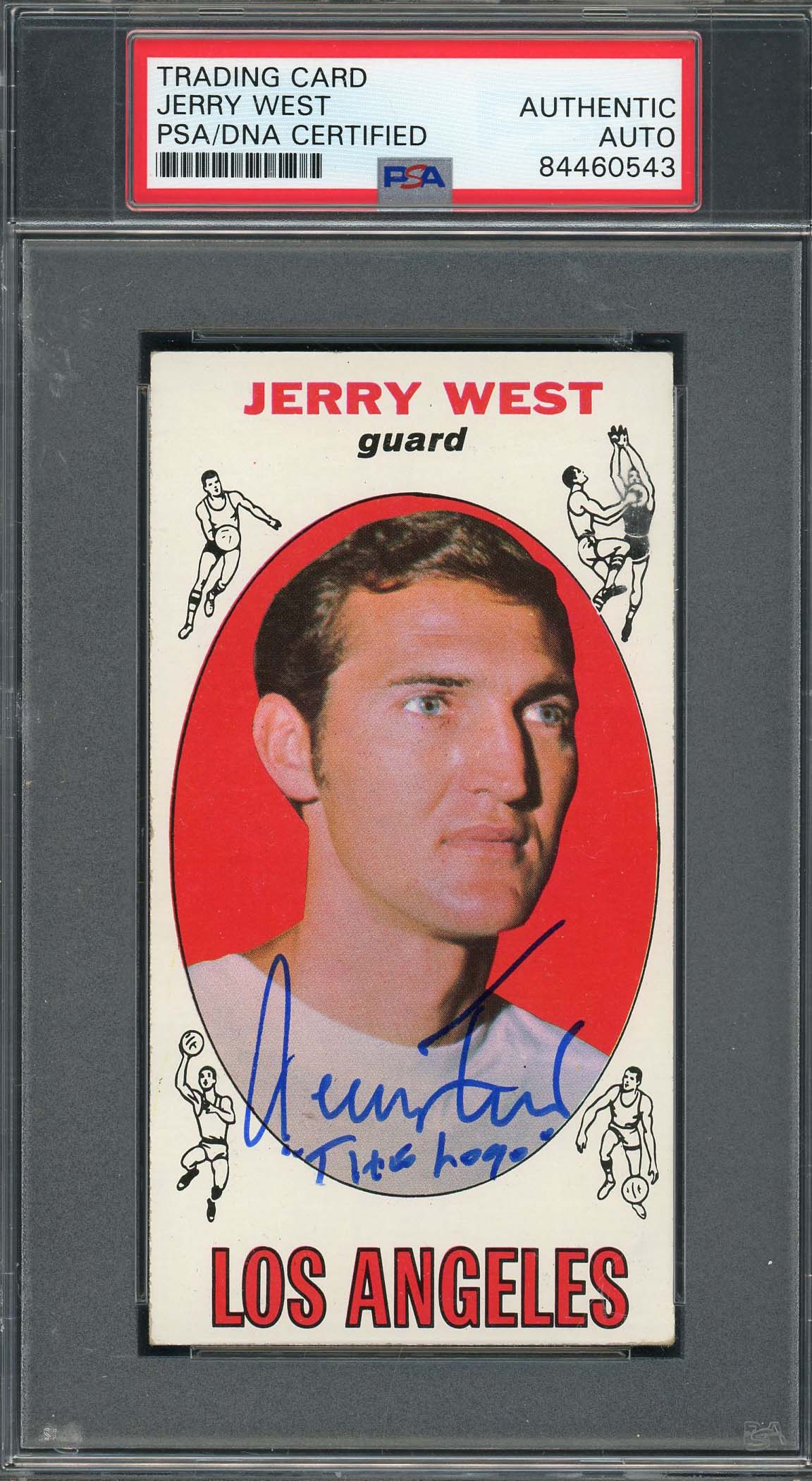 Jerry West Autographed 1969 Topps Signed Basketball Card #90 THE LOGO PSA DNA