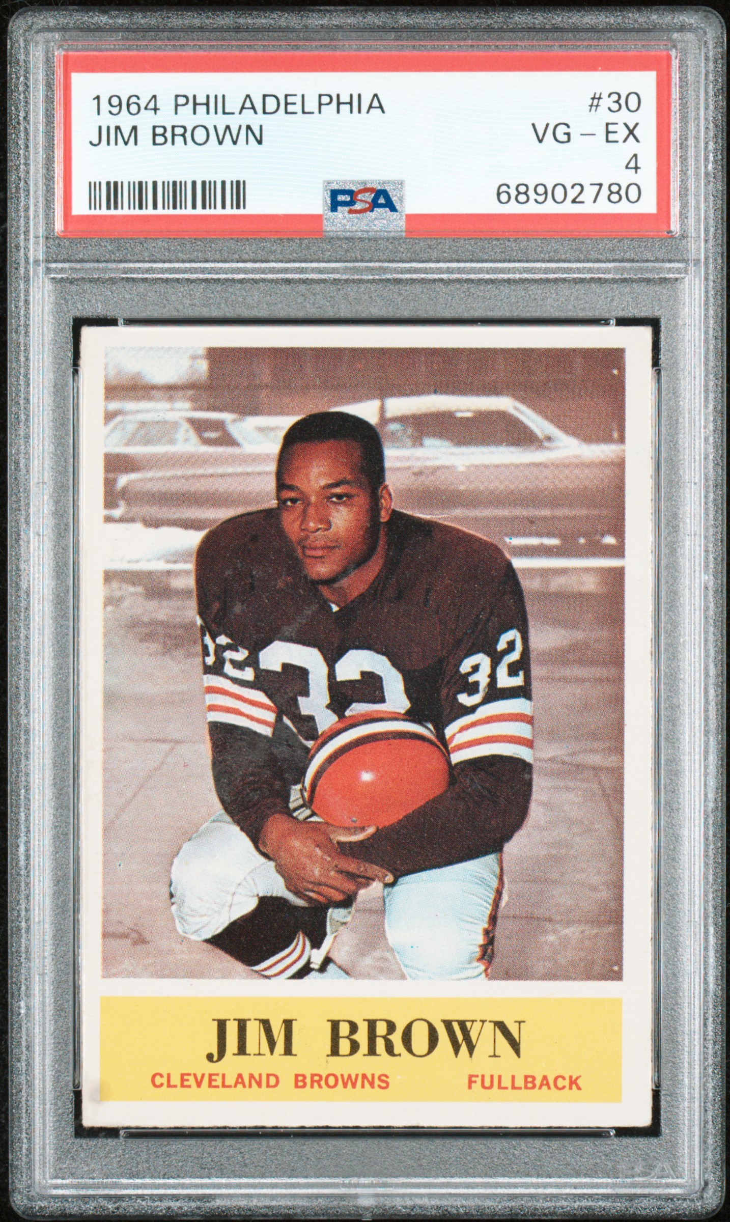 Jim Brown 1964 Philadelphia Football Card #30 Graded PSA 4 68902780