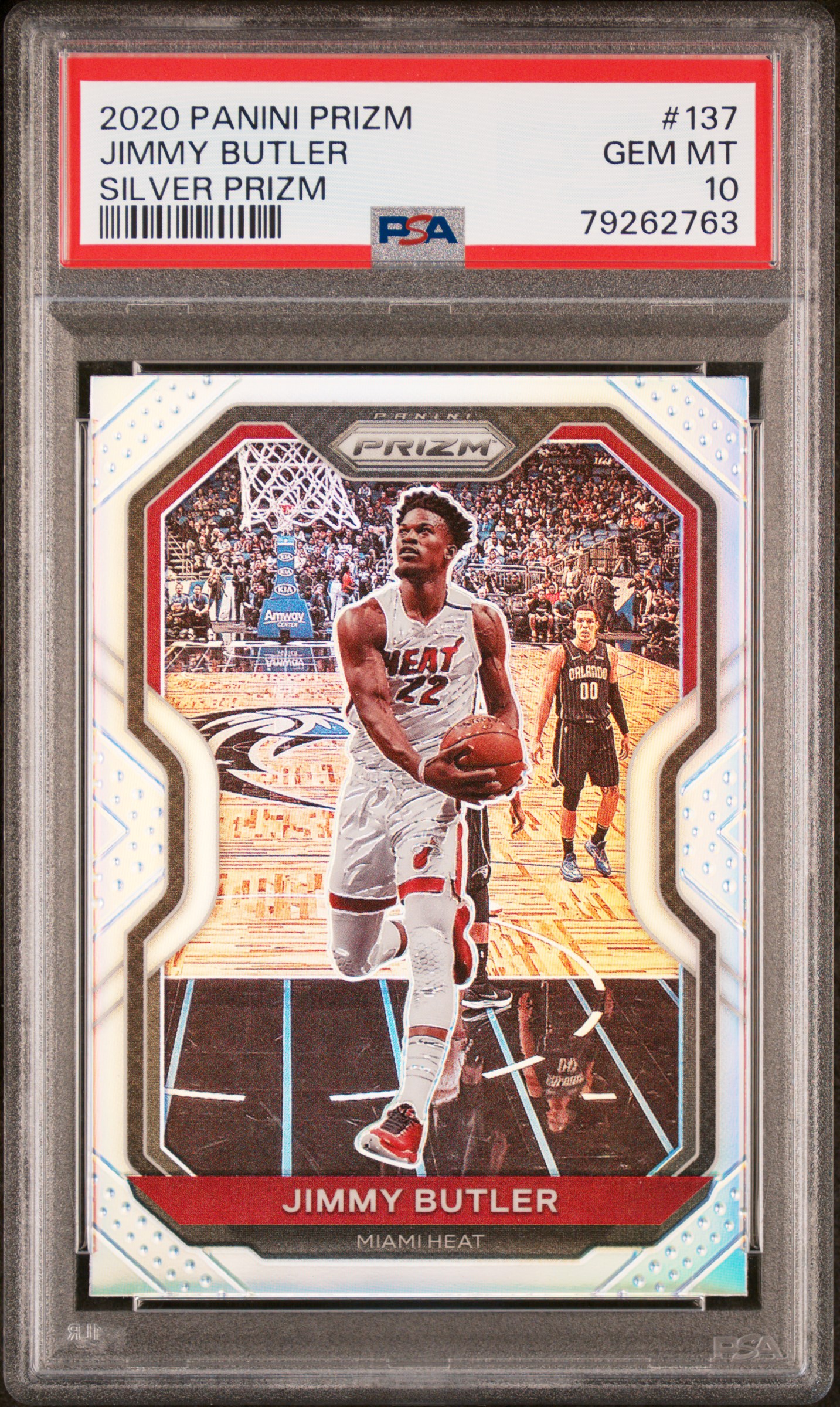 Jimmy Butler 2020 Panini Silver Prizm Basketball Card #137 Graded PSA 10