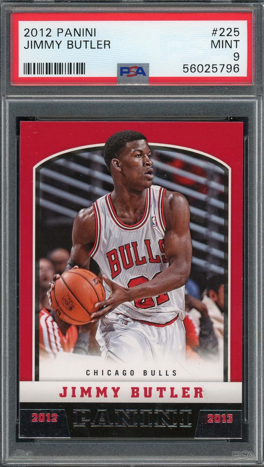 Jimmy Butler 2012 Panini Basketball Rookie Card RC #225 Graded PSA 9