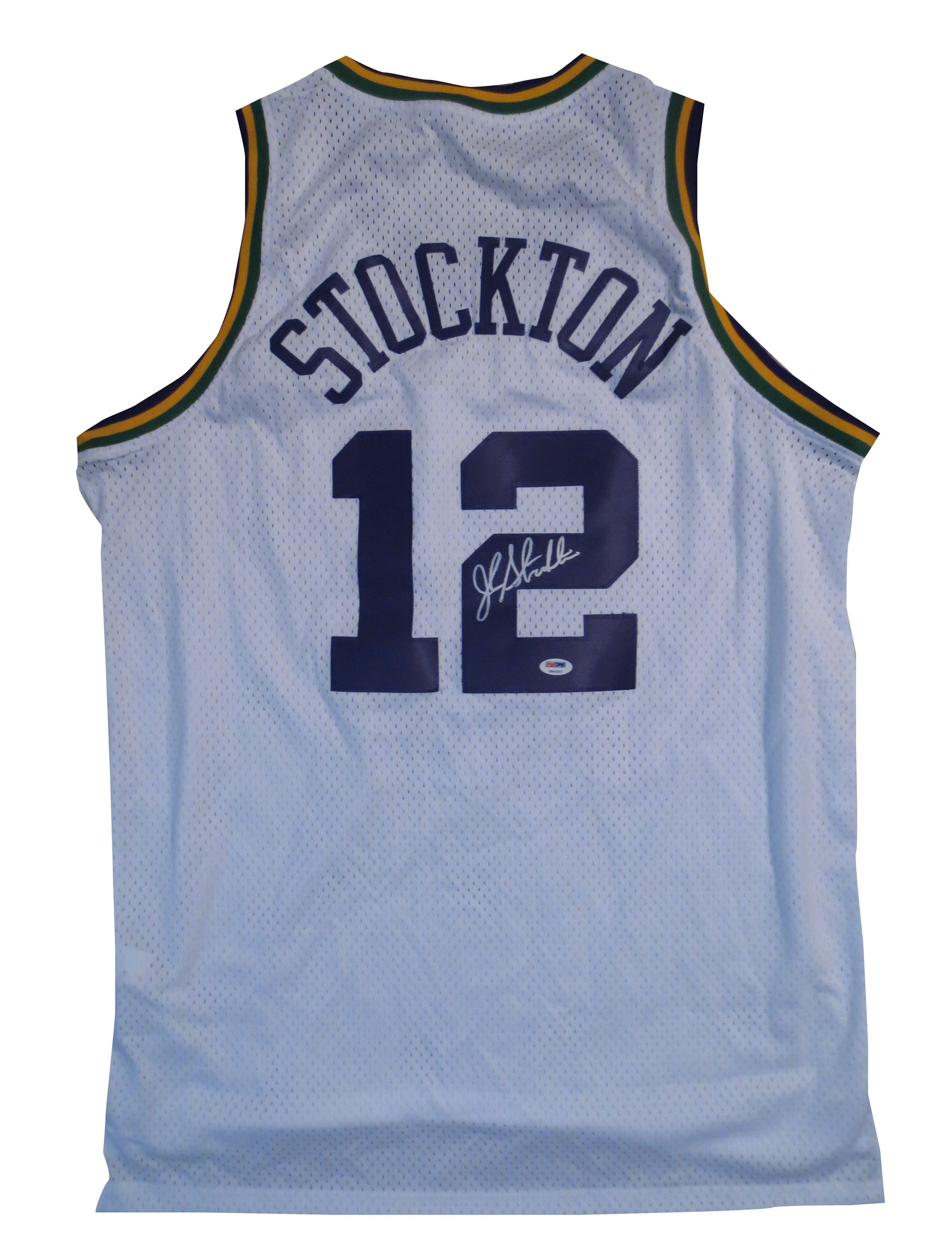 john stockton signed jersey