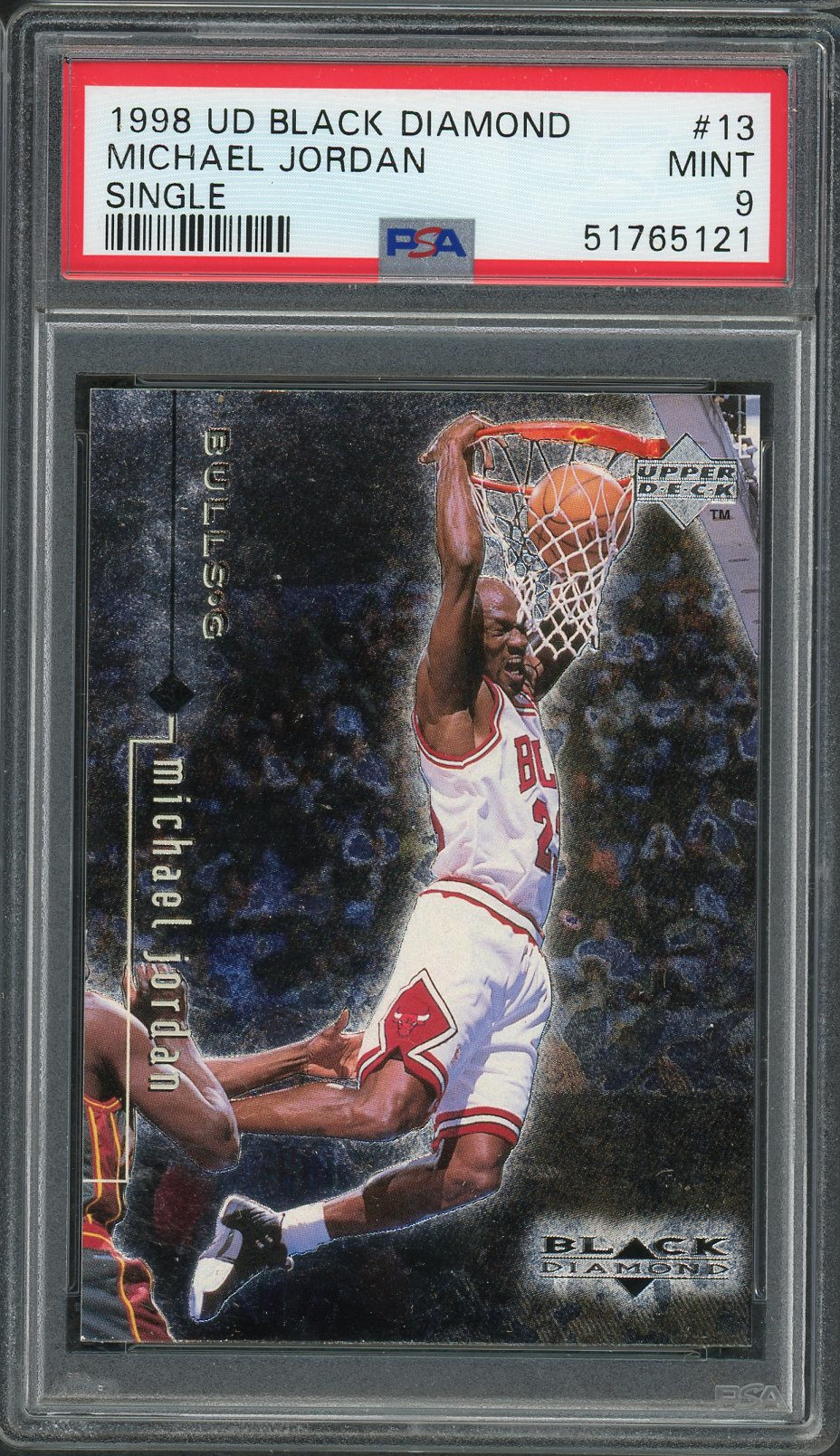 Michael Jordan 1998 Upper Deck Black Diamond Basketball Card #13 Graded PSA 9 MINT Michael Jordan 1998 Upper Deck Black Diamond Basketball Card #13 Graded PSA 9 MINT