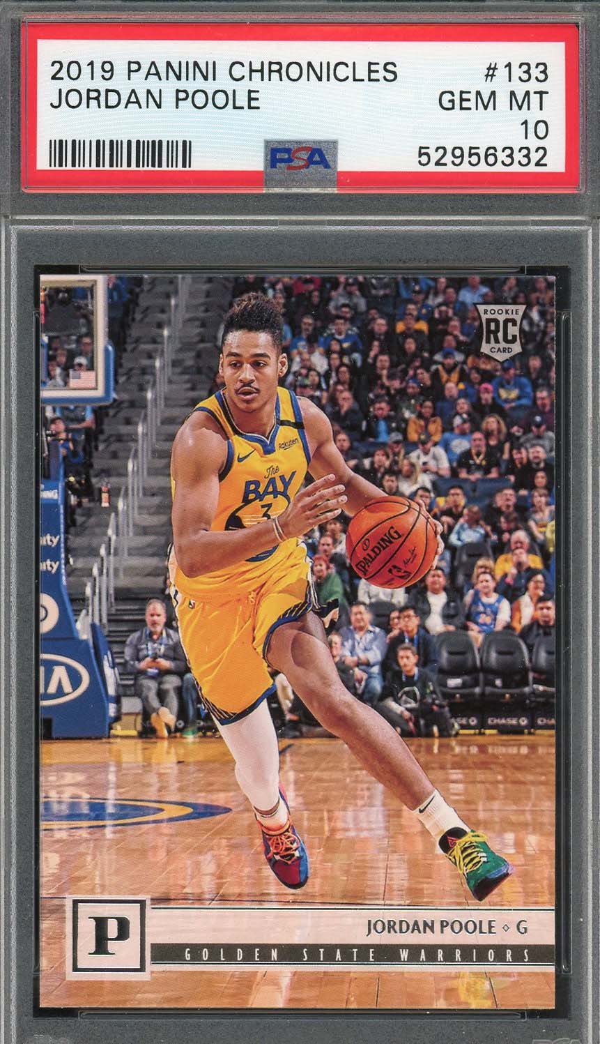 Jordan Poole 2019 Panini Chronicles Basketball Rookie Card #133 Graded PSA 10