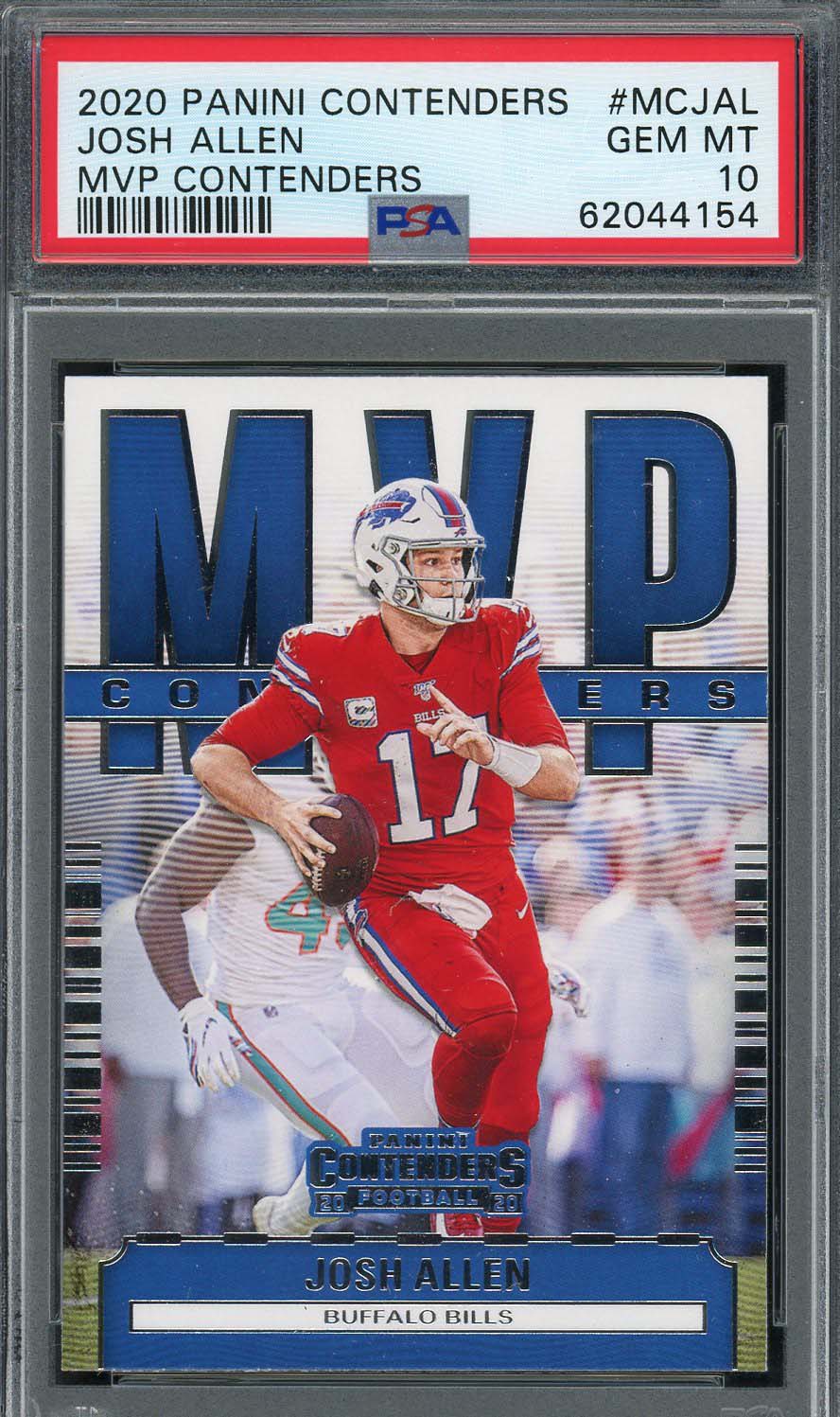 Josh Allen 2020 Panini Contenders MVP Football Card #MCJAL Graded PSA 10
