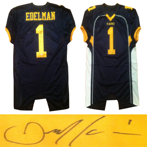 Julian Edelman Signed Kent State Football Jersey JSA COA Patriot