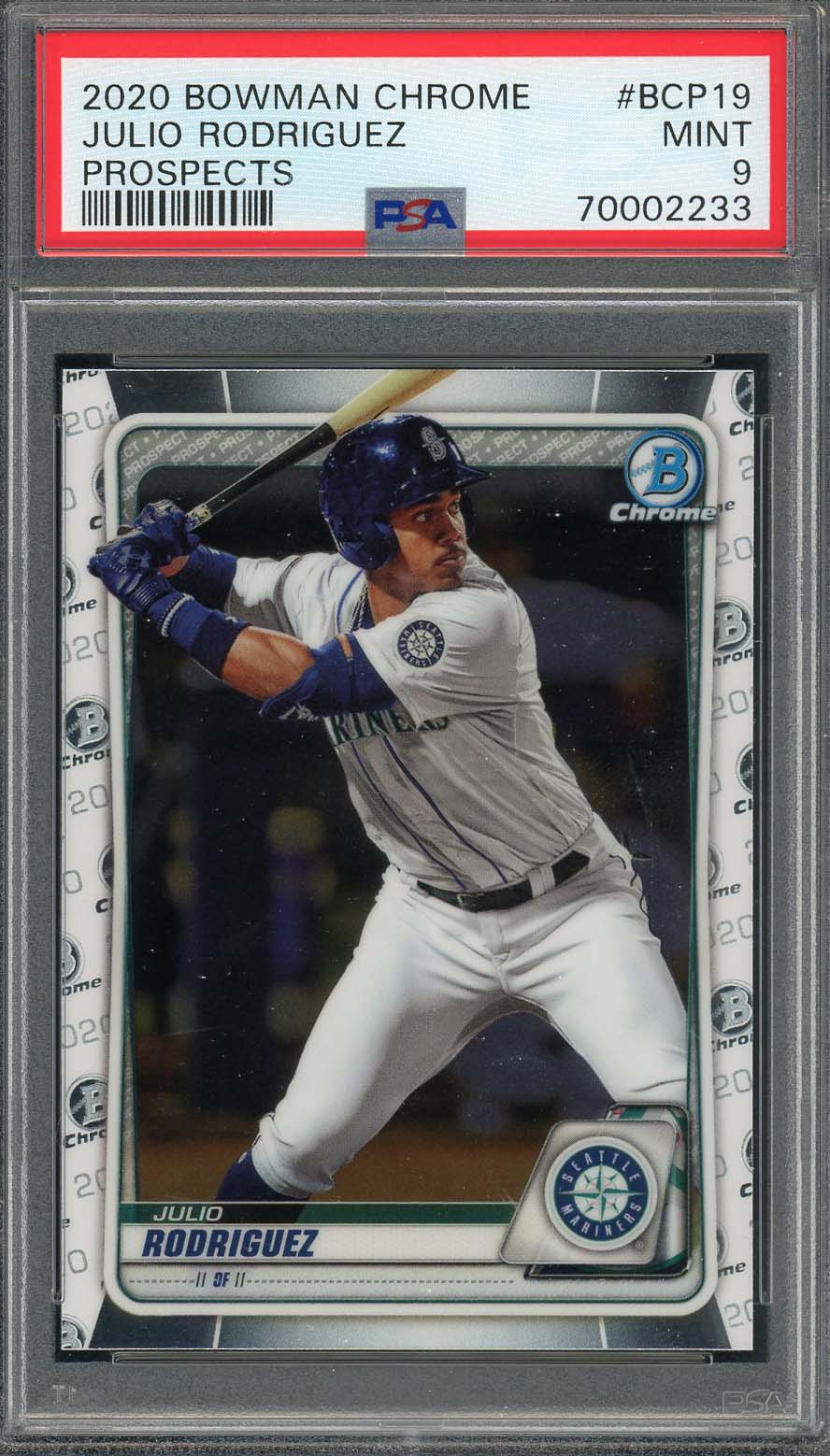Julio Rodriguez 2020 Bowman Chrome Prospects Rookie Card #BCP19 PSA 9