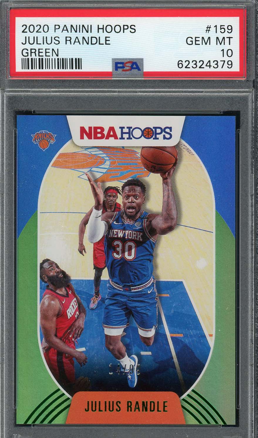Julius Randle 2020 Panini Hoops Green Basketball Card #159 PSA 10 /99
