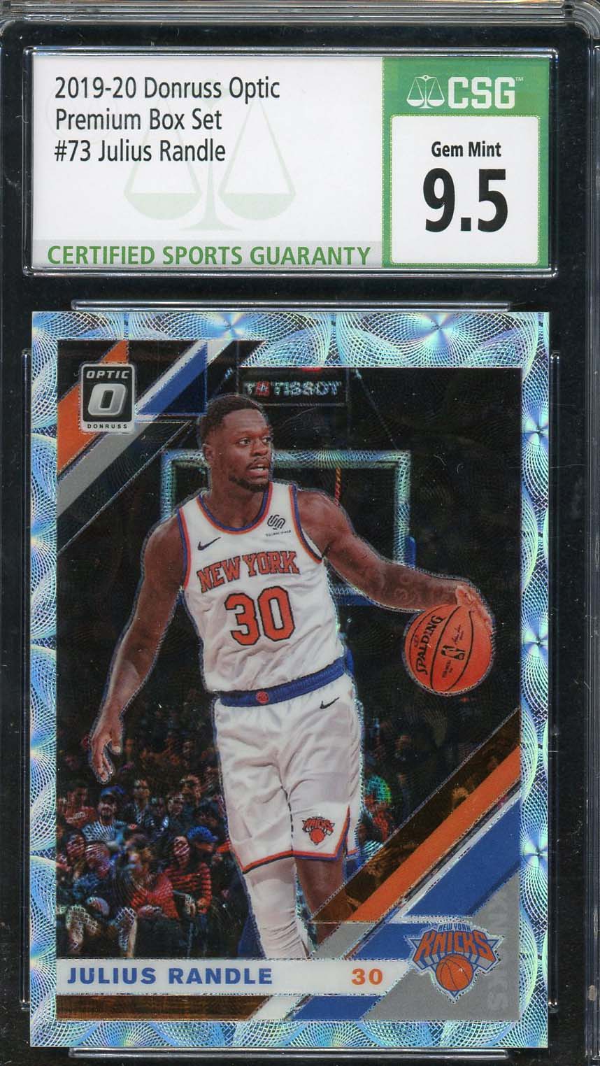 Julius Randle 2019-20 Donruss Optic Premium Box Basketball Card #73 CSG 9.5 Julius Randle 2019-20 Donruss Optic Premium Box Basketball Card #73 CSG 9.5