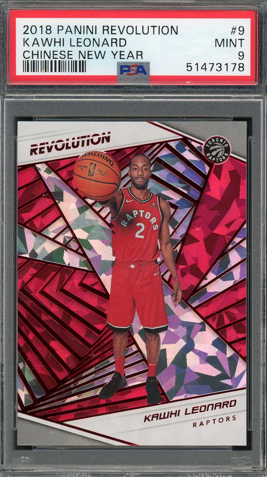Kawhi Leonard 2018 Panini Revolution Chinese New Year Basketball Card #9 PSA 9