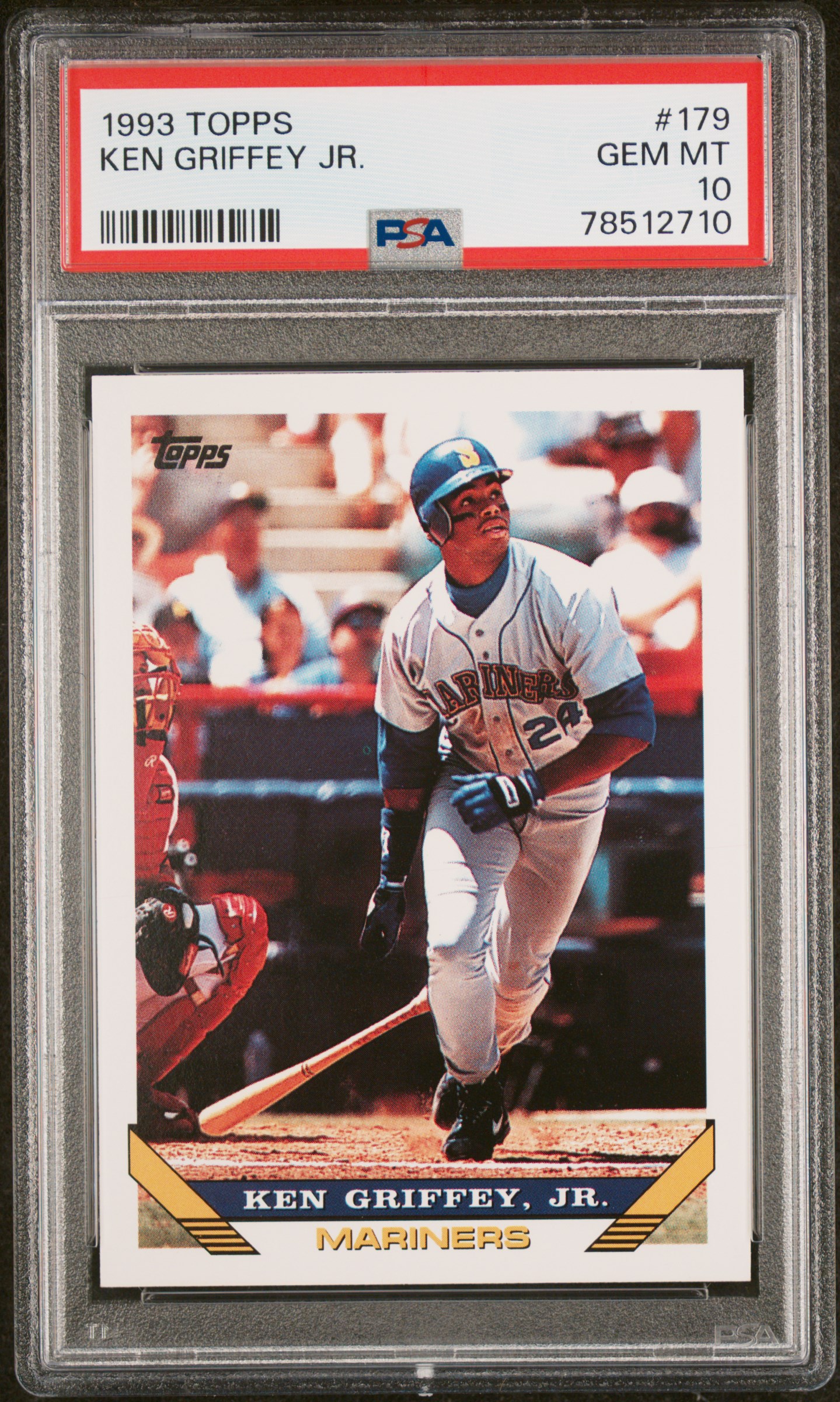Ken Griffey Jr 1993 Topps Baseball Card #179 Graded PSA 10