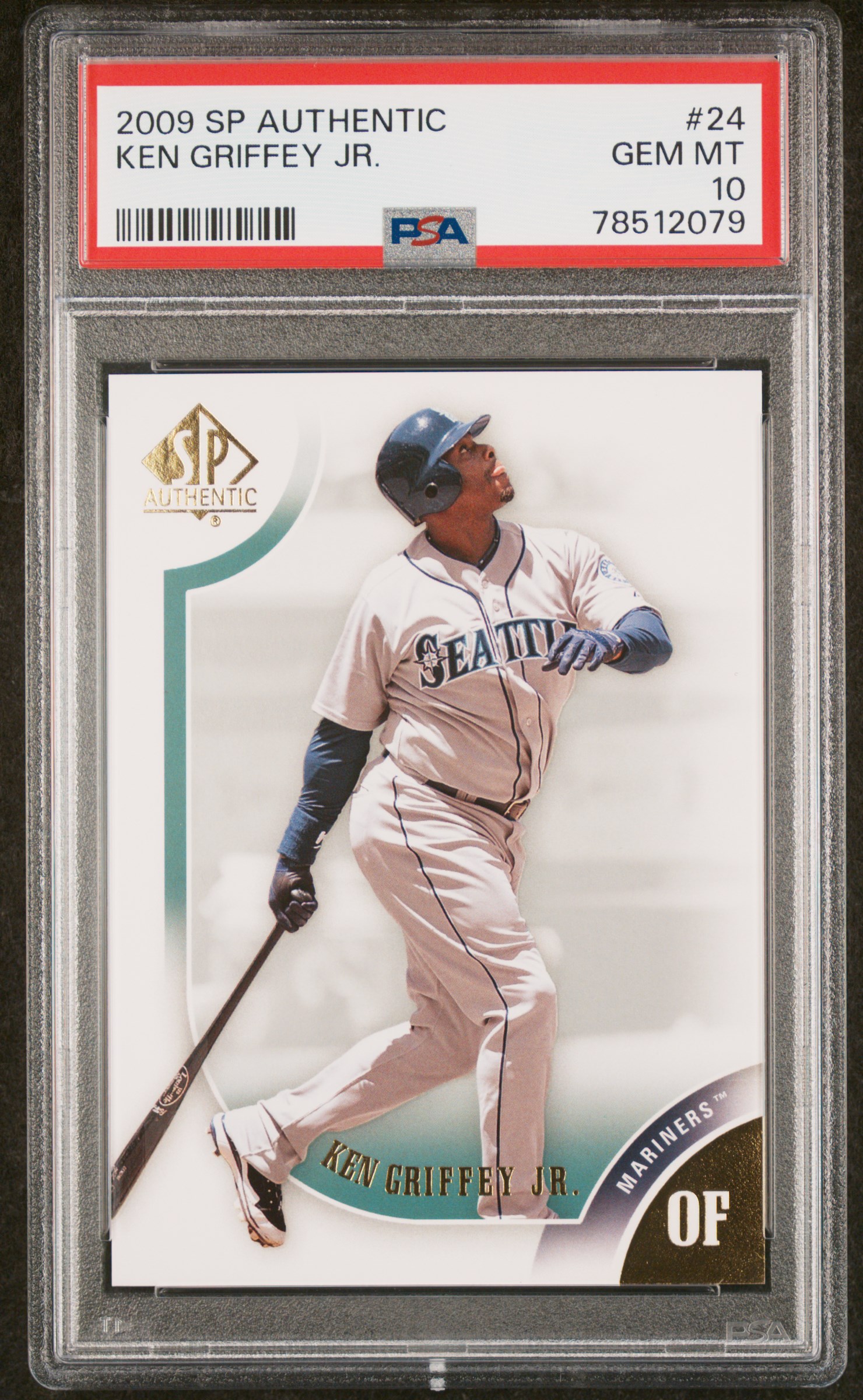 Ken Griffey Jr 2019 Upper Deck SP Authentic Baseball Card #24 Graded PSA 10