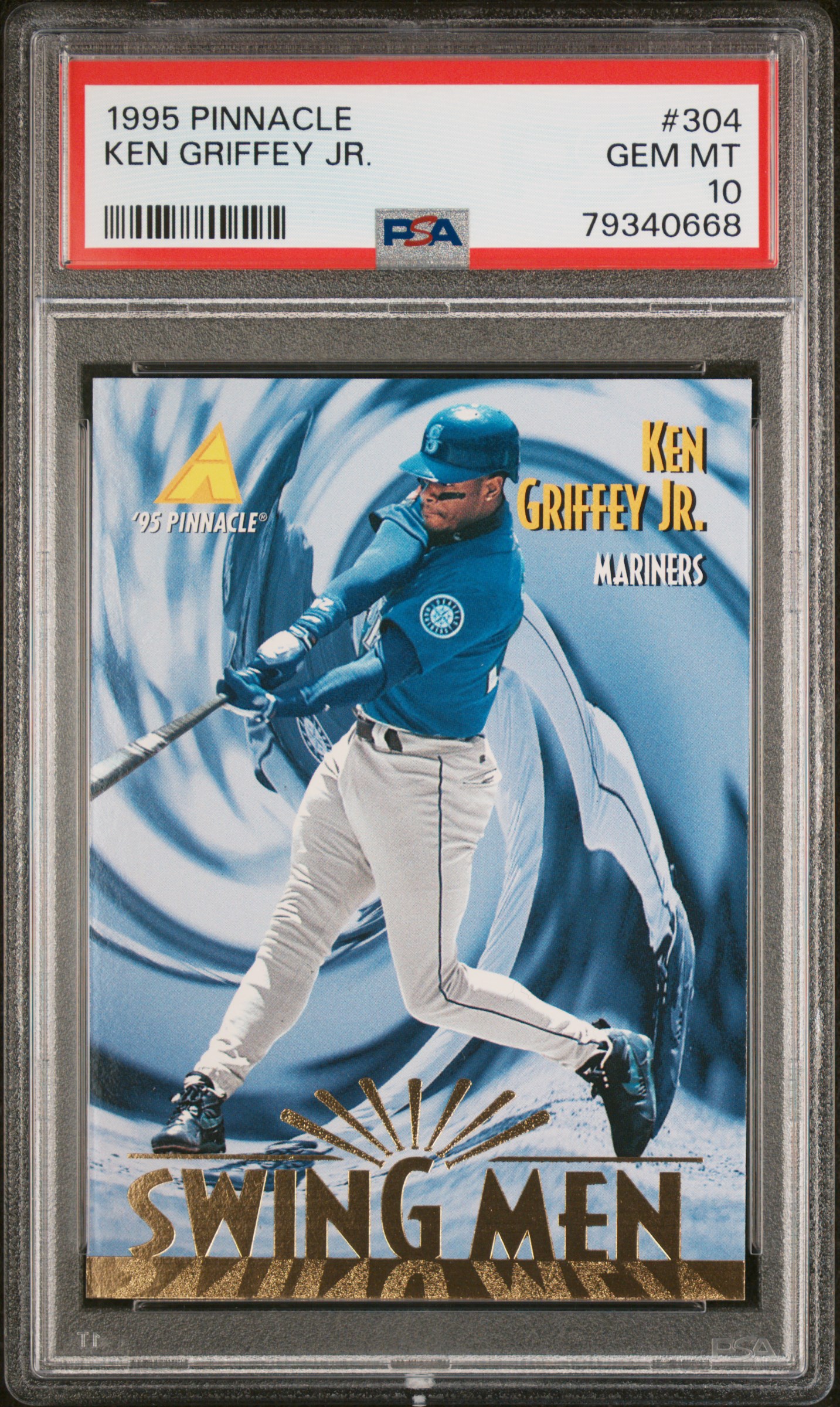 Ken Griffey Jr 1995 Pinnacle Baseball Card #304 Graded PSA 10