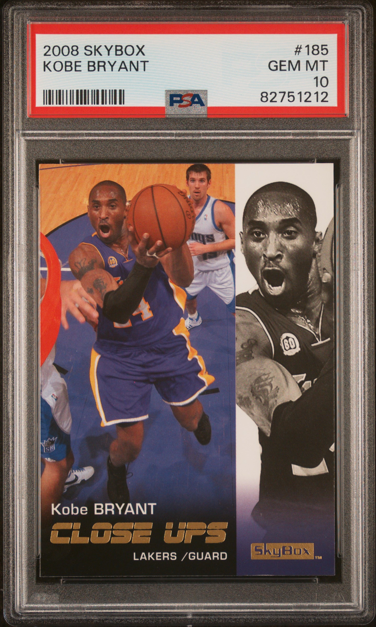 Kobe Bryant 2008 Upper Deck Skybox Basketball Card #185 Graded PSA 10