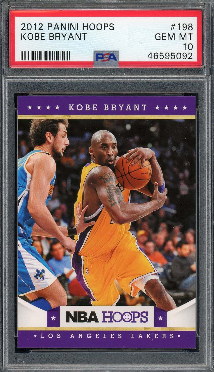 Kobe Bryant 2012 Panini Hoops Basketball Card #198 Graded PSA 10 GEM MINT