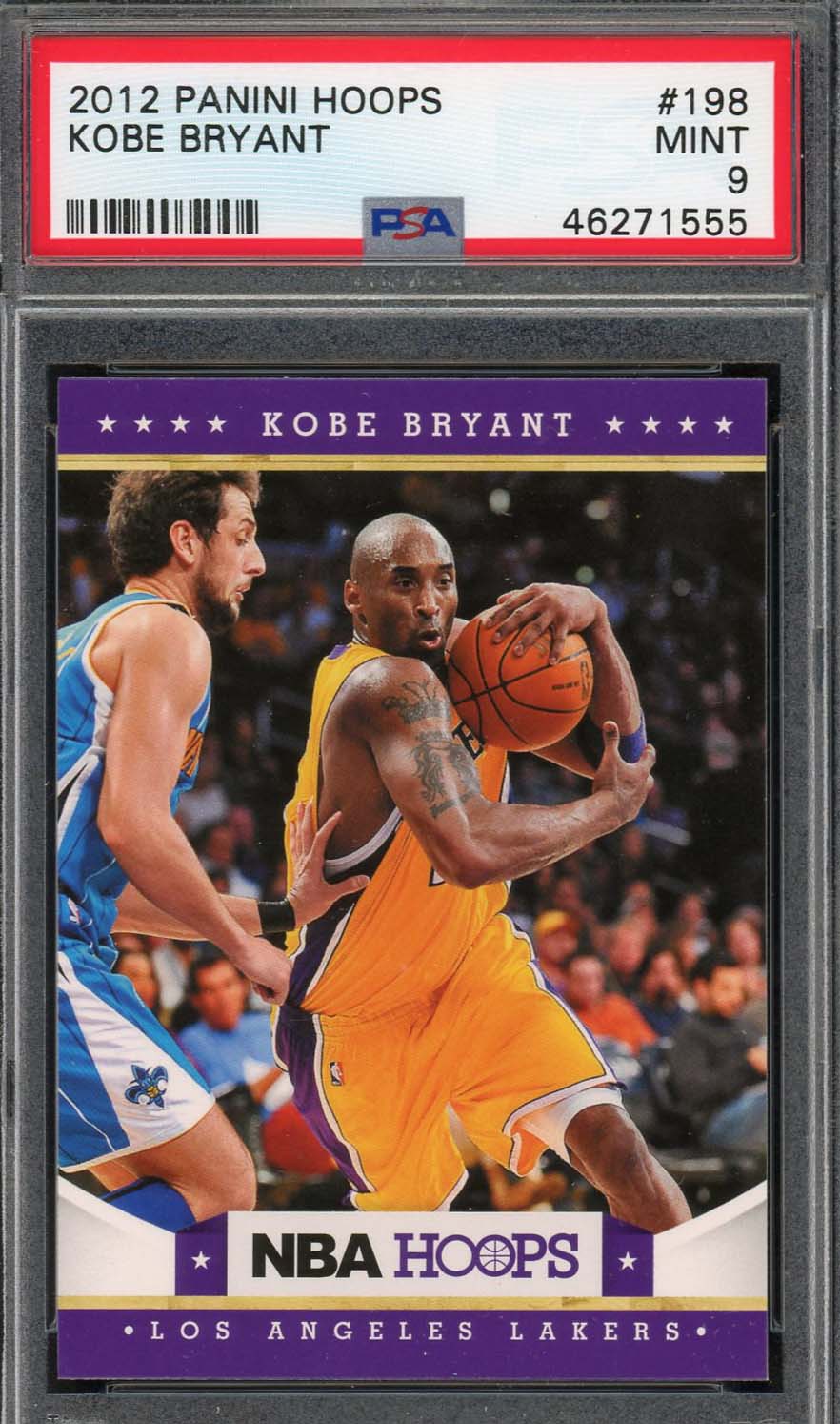 Kobe Bryant 2012 Panini Hoops Basketball Card #198 Graded PSA 9 MINT Kobe Bryant 2012 Panini Hoops Basketball Card #198 Graded PSA 9 MINT