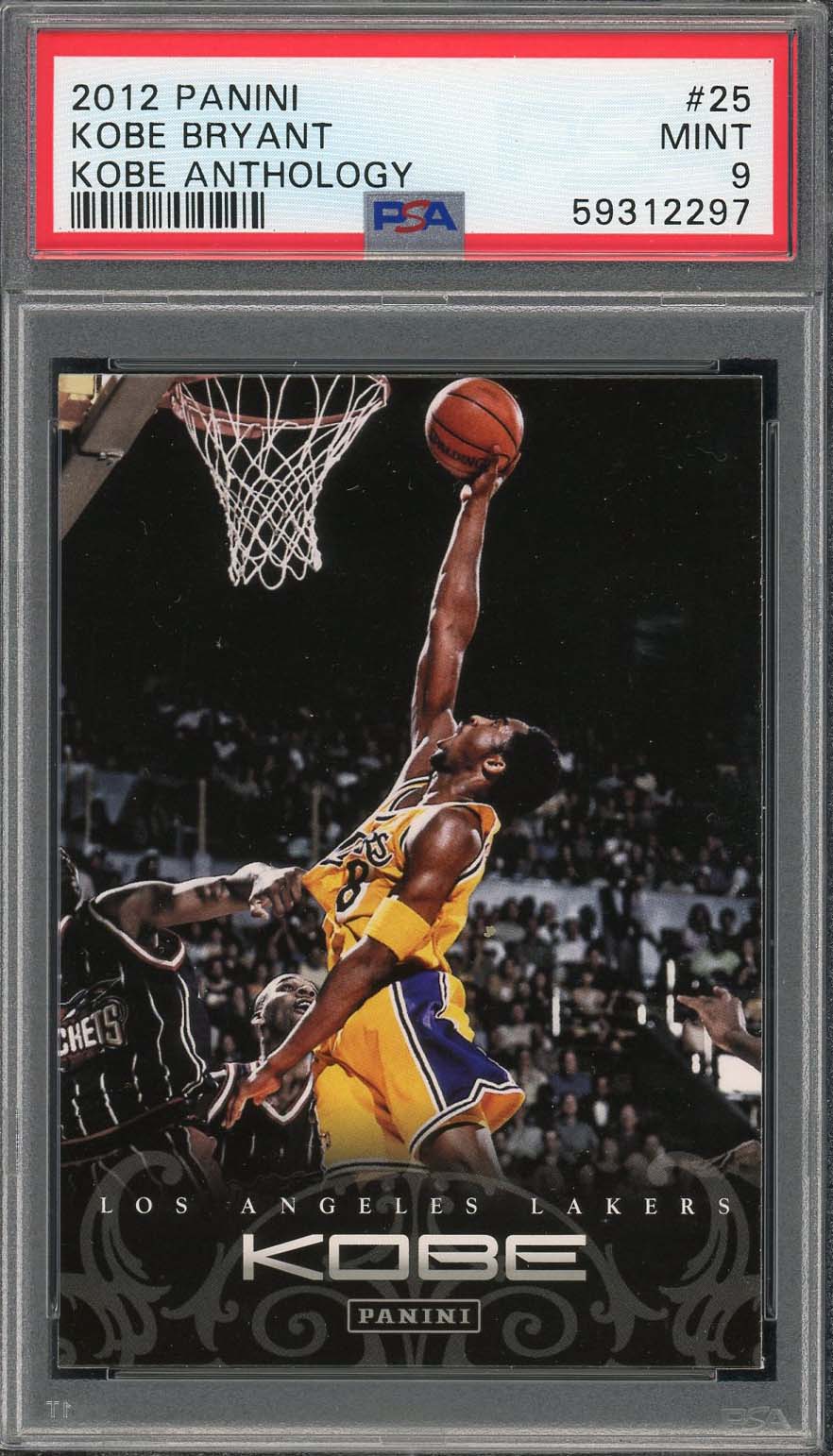 Kobe Bryant 2012 Panini Anthology Basketball Card #25 Graded PSA 9