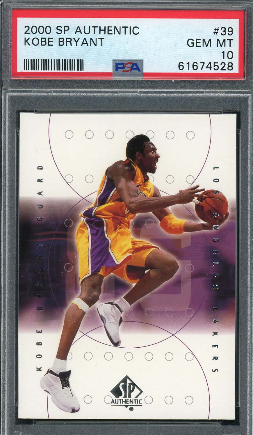 Kobe Bryant 2000 Upper Deck SP Authentic Basketball Card #39 Graded PSA 10 Kobe Bryant 2000 Upper Deck SP Authentic Basketball Card #39 Graded PSA 10