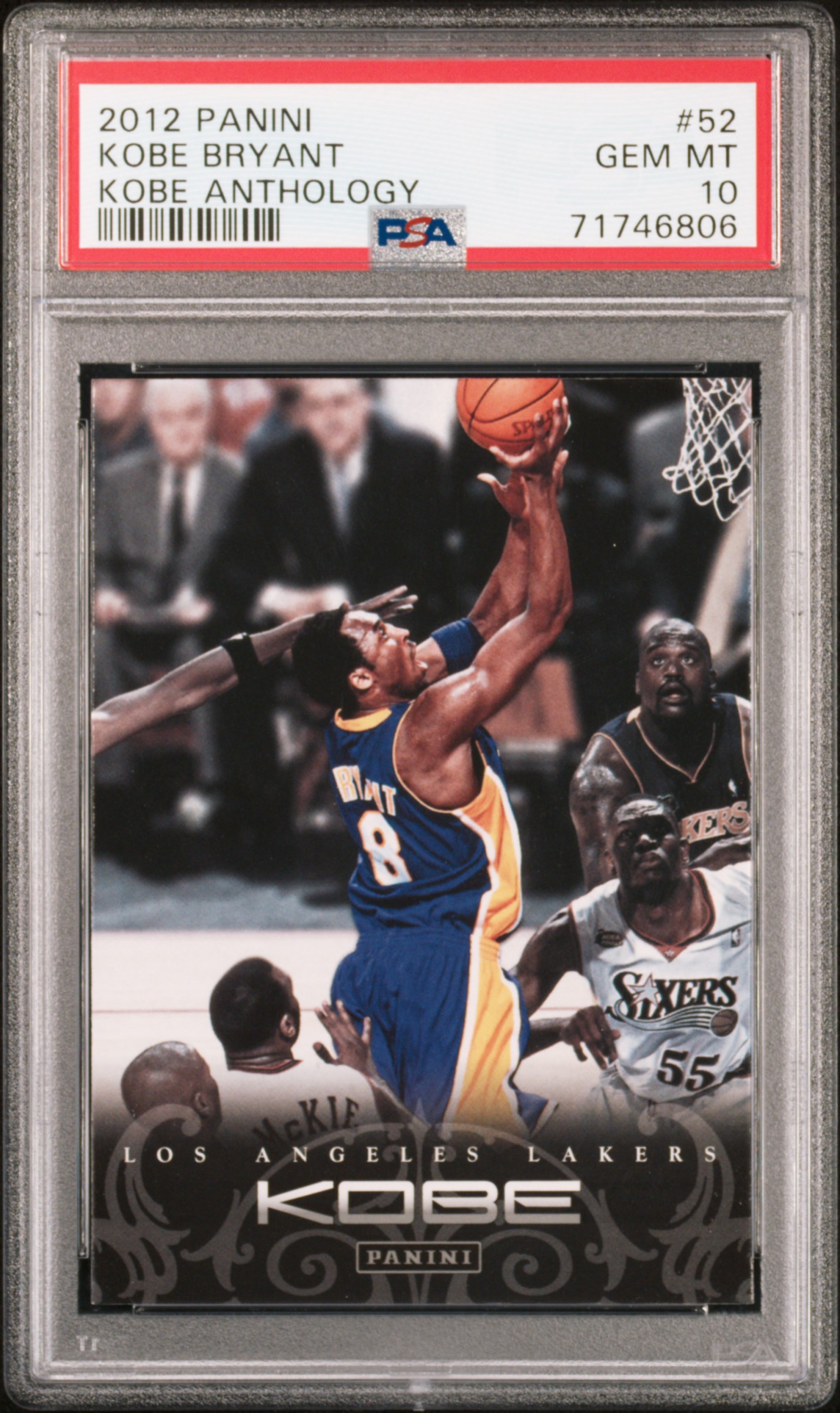 Kobe Bryant 2012 Panini Anthology Basketball Card #52 Graded PSA 10