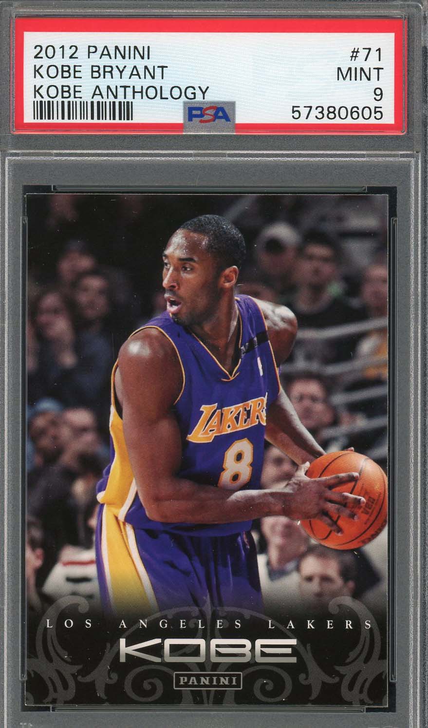 Kobe Bryant 2012 Panini Anthology Basketball Card #71 Graded PSA 9