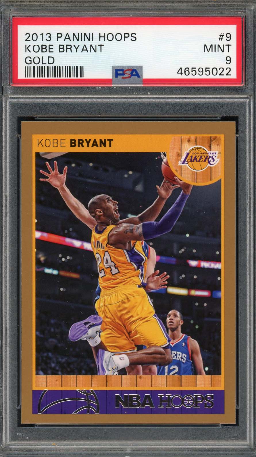 Kobe Bryant 2013 Panini Hoops Gold Basketball Card #9 Graded PSA 9 MINT Kobe Bryant 2013 Panini Hoops Gold Basketball Card #9 Graded PSA 9 MINT
