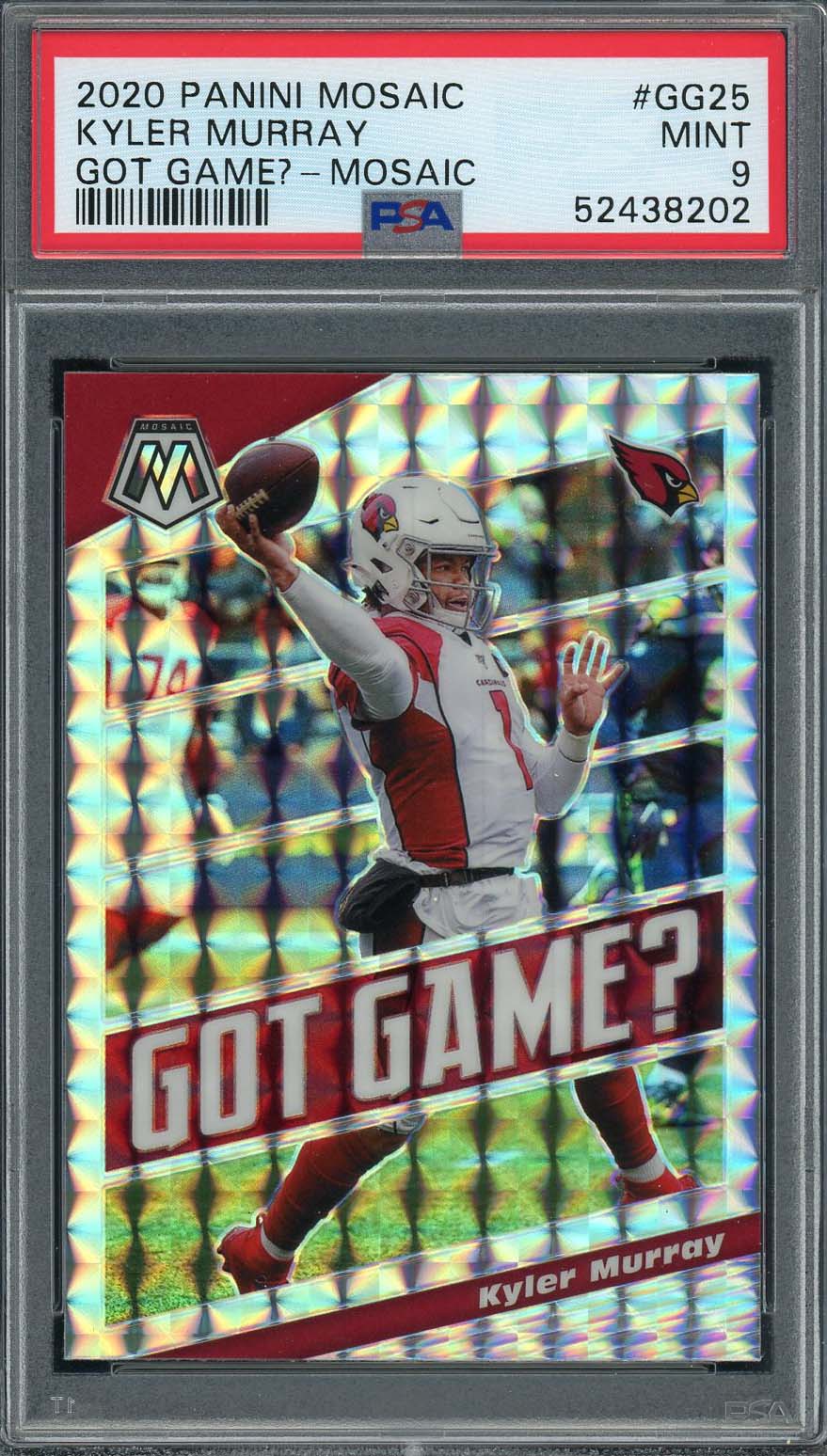 Kyler Murray 2020 Panini Mosaic Got Game? Mosaic Card #GG25 PSA 9 Kyler Murray 2020 Panini Mosaic Got Game? Mosaic Card #GG25 PSA 9