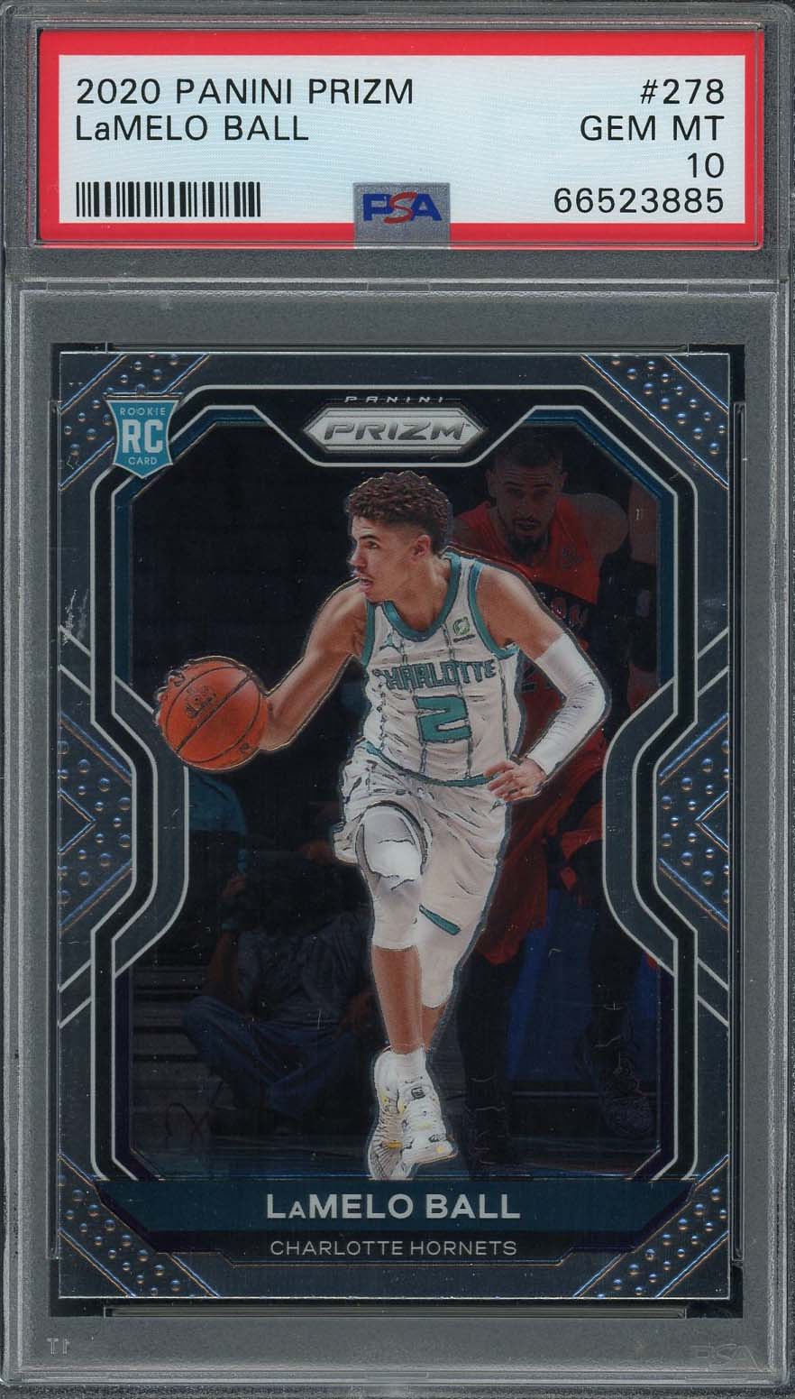 LaMelo Ball 2020 Panini Prizm Basketball Rookie Card RC #278 Graded PSA 10