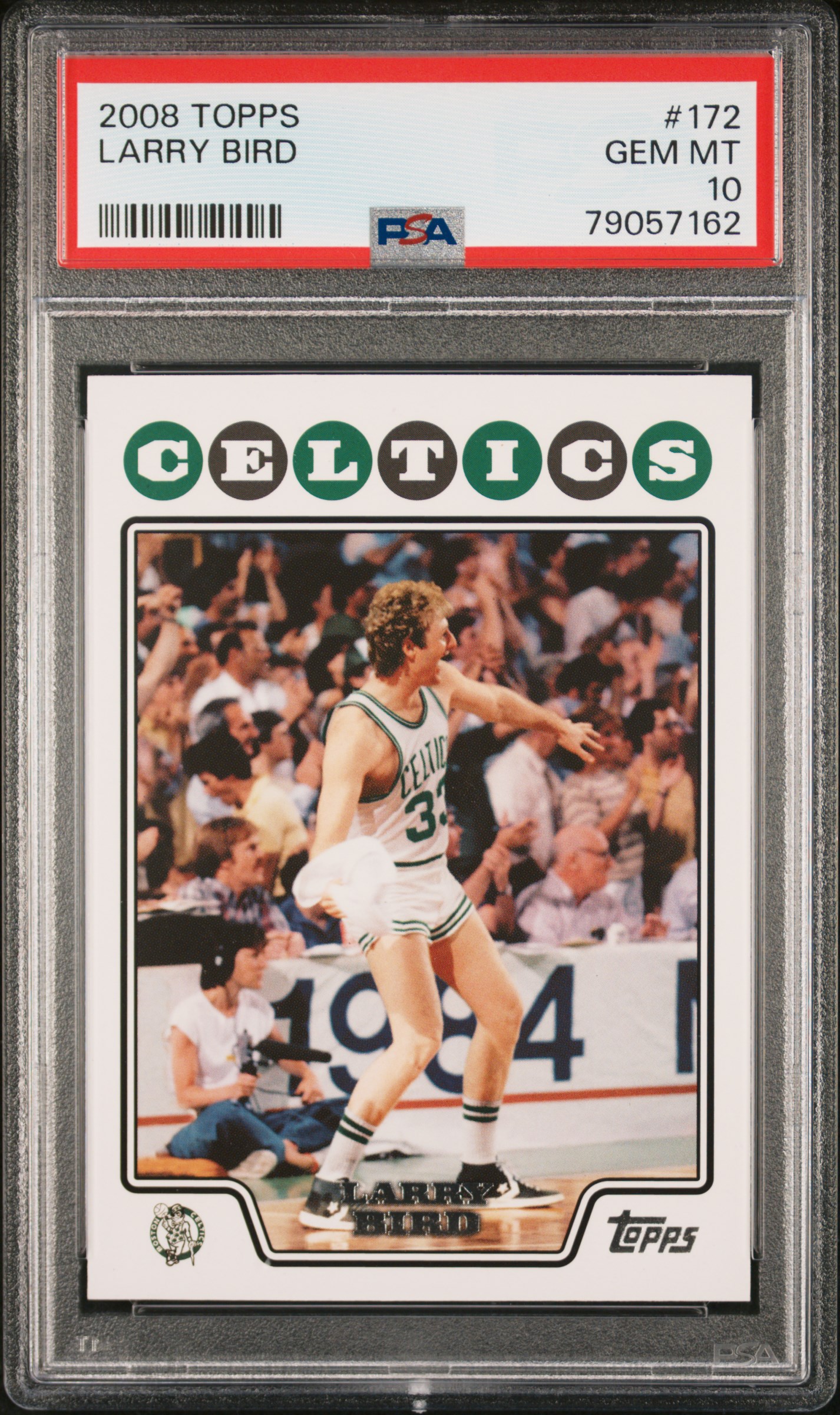 Larry Bird 2008 Topps Basketball Card #172 Graded PSA 10