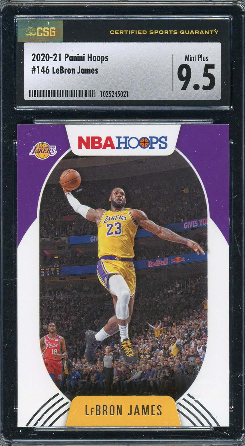 LeBron James 2020 Panini Hoops Basketball Card #146 Graded CSG 9.5 LeBron James 2020 Panini Hoops Basketball Card #146 Graded CSG 9.5