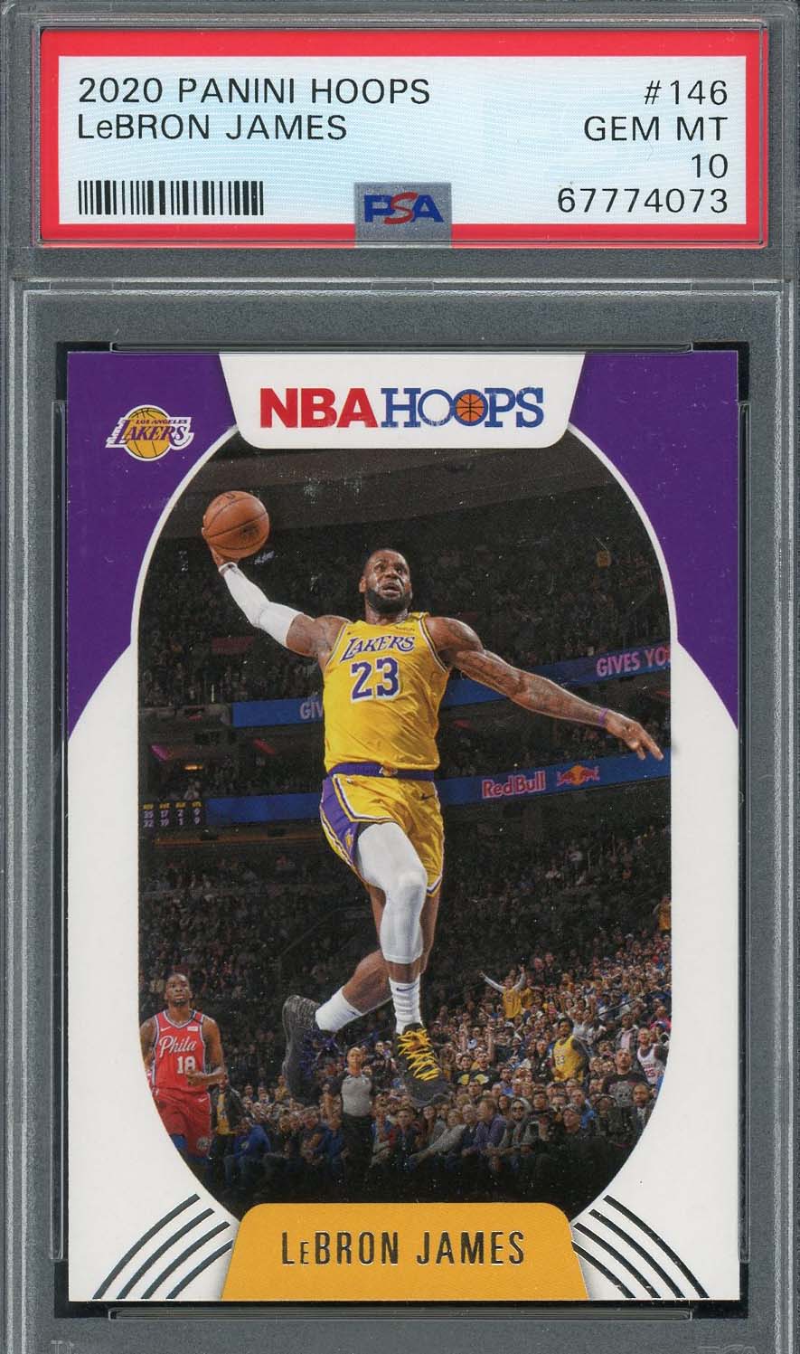 LeBron James 2020 Panini Hoops Basketball Card #146 Graded PSA 10
