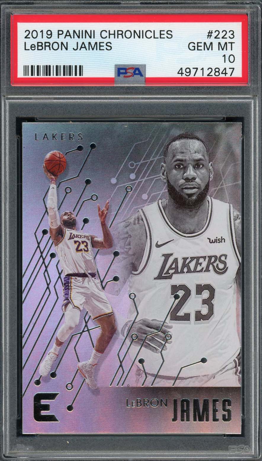 LeBron James 2019 Panini Chronicles Basketball Card #223 Graded PSA 10 GEM MINT LeBron James 2019 Panini Chronicles Basketball Card #223 Graded PSA 10 GEM MINT