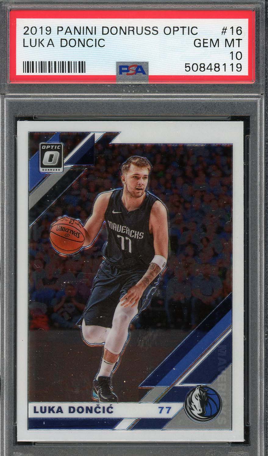 Luka Doncic 2019 Panini Donruss Optic Basketball Card #16 PSA 10 Luka Doncic 2019 Panini Donruss Optic Basketball Card #16 PSA 10