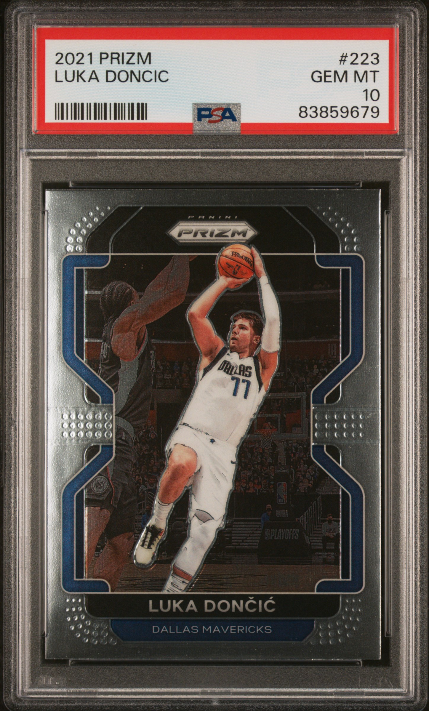Luka Doncic 2021 Panini Prizm Basketball Card #223 Graded PSA 10