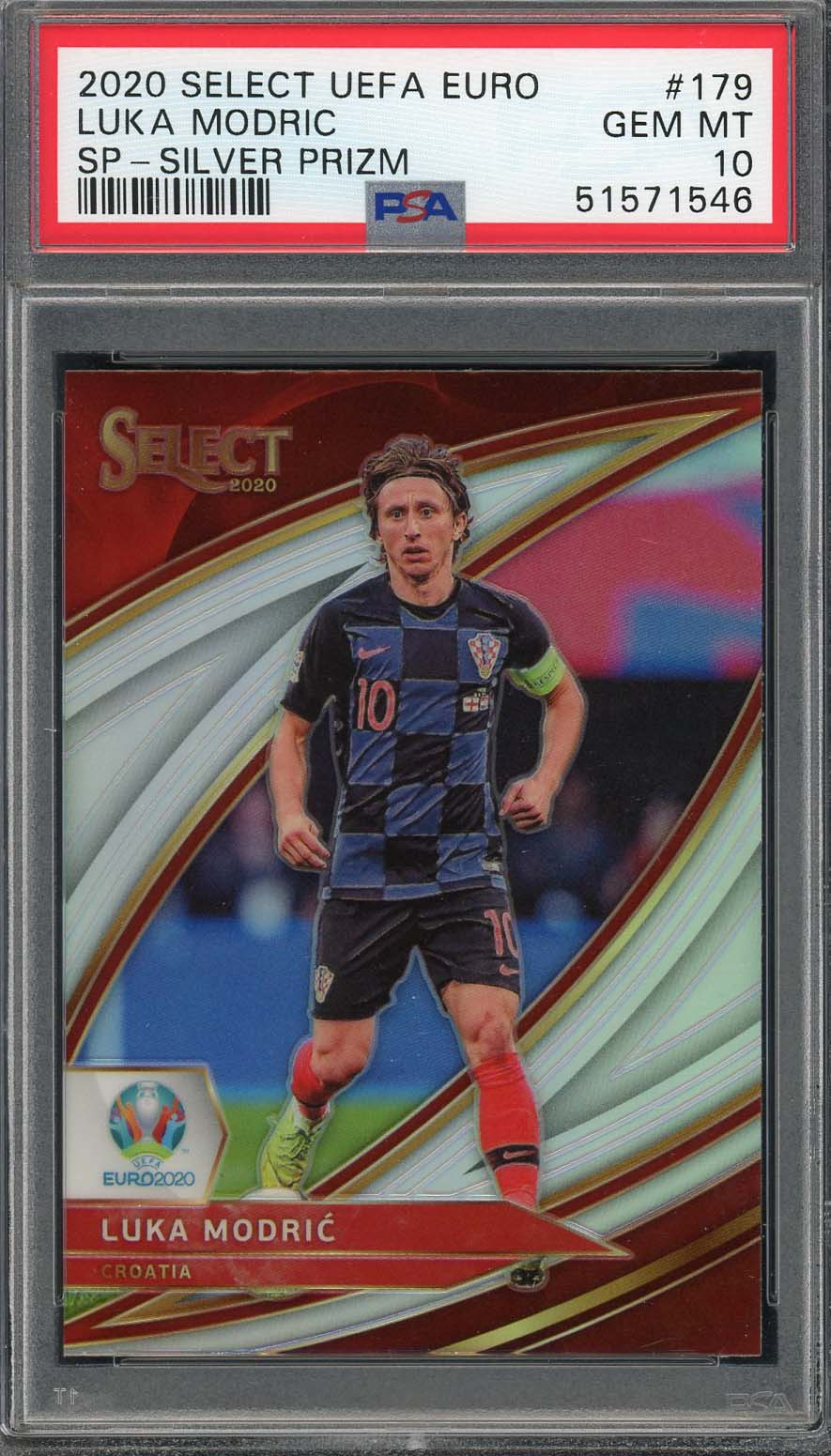 Luka Modric 2020 Select UEFA Euro Silver Prizm Soccer Card #179 PSA 10 Luka Modric 2020 Select UEFA Euro Silver Prizm Soccer Card #179 PSA 10