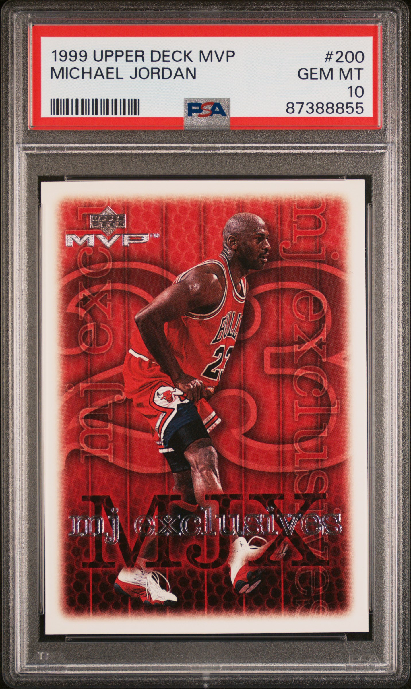 Michael Jordan 1999 Upper Deck MVP Basketball Card #200 Graded PSA 10 Michael Jordan 1999 Upper Deck MVP Basketball Card #200 Graded PSA 10